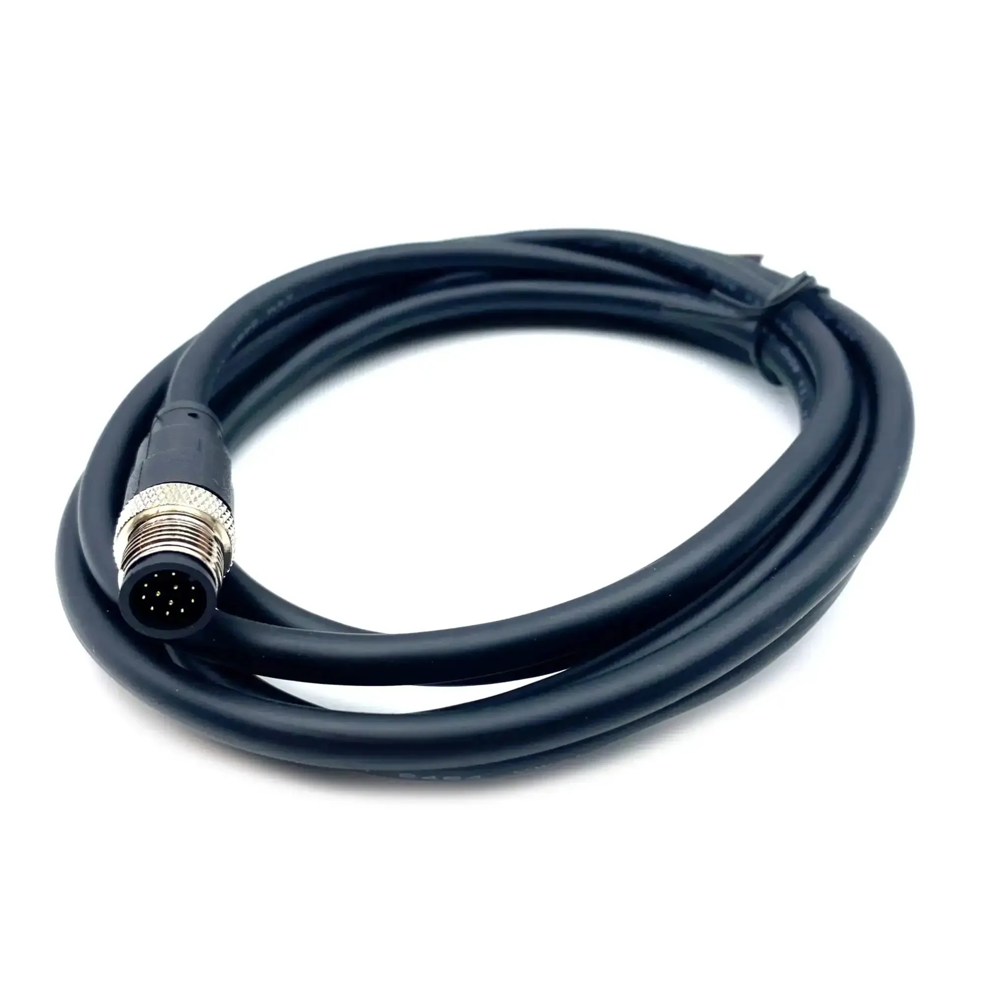 M12 12 Pin Male Connector Cable A Code Straight Molding Wire 2M AWG26 PVC Jacket Industrial Sensor Cable With Brass Gold Plated Contacts For Field Devices And Terminal Blocks No Fuss Plug And Play - Image 4