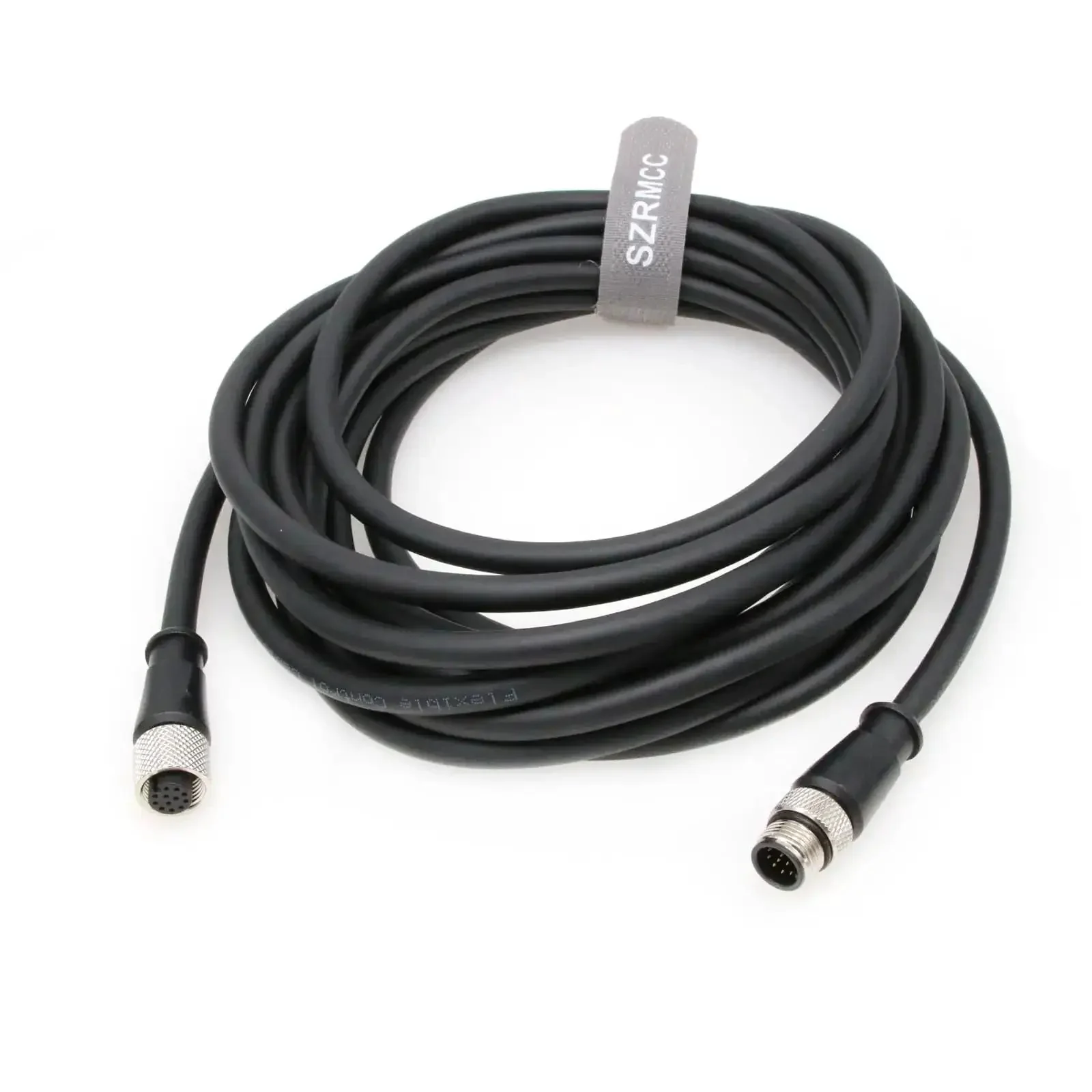 M12 12-Pin Male To Female Sensor Actuator Cable For Cognex In-Sight And DataMan Vision Systems, Checker IO Extender Cable 15m, Compatible With 7000 2000 8000 Series Code Readers - Image 5
