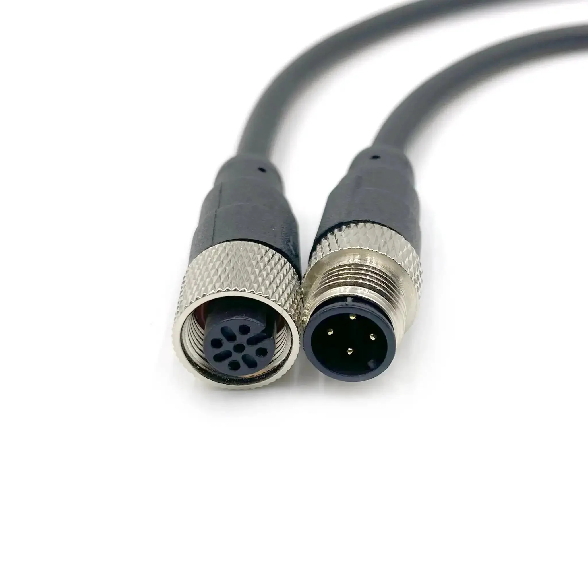 M12 4 Pin A Code Male To Female Connector Cable 1 Meter Waterproof IP67 Aviation Sensor Actuator Wire For Easy Plug And Play Industrial Use 250V 4A Gold Plated Contacts PVC Lead - Image 9