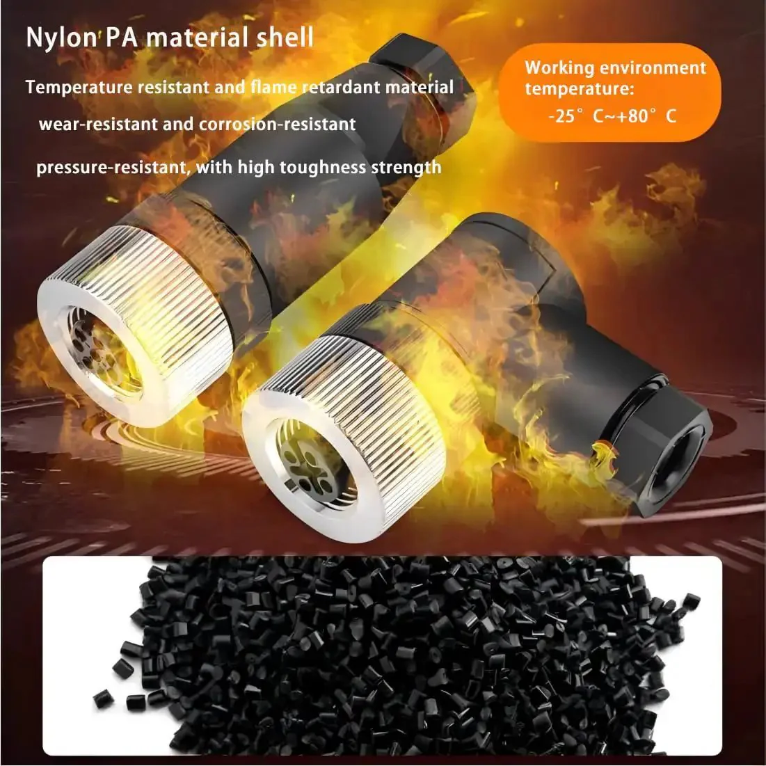 M12 4 Pin A Code Straight Circular Sensor Aviation Connector Kit Waterproof IP67 Unshielded 4A 250V Quick Assembly Wire Termination For Industrial Wiring With Female And Male Plugs - Image 5