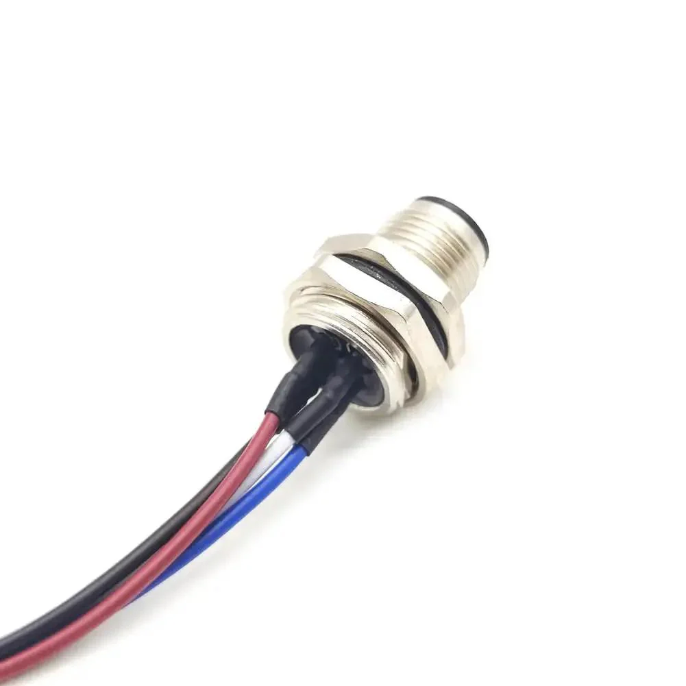 M12 4 Pin A-Coded Straight Male Connector Cable IP67 Waterproof Back-Locking Connector Unshielded PVC Wire 0.5M Sensor Receptacle For Industrial Automation And Harsh Environments - Image 7