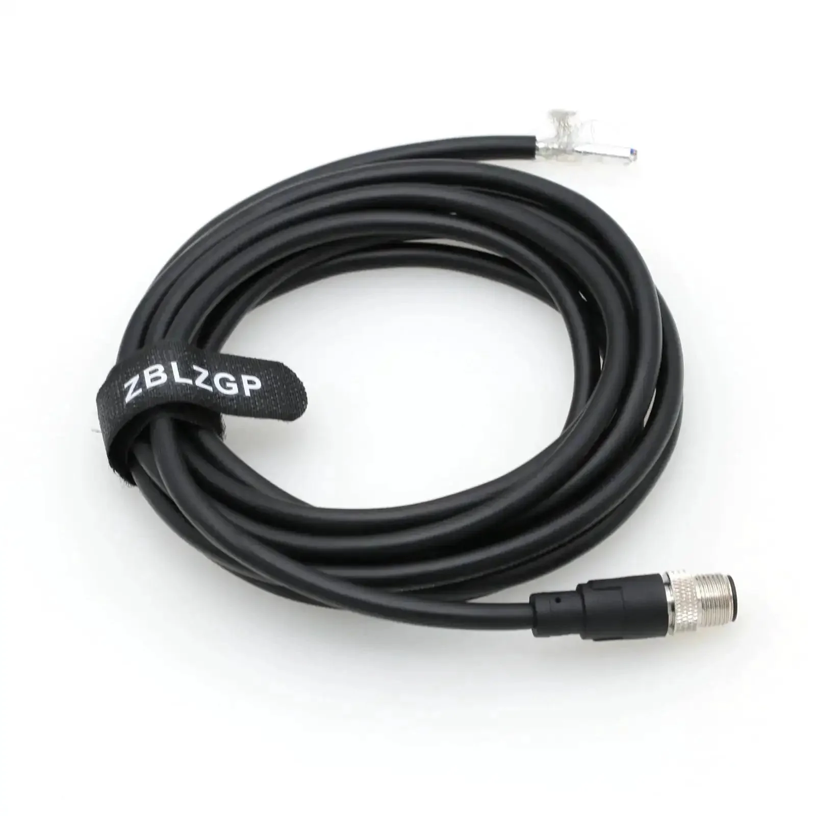 M12 4 Pin Male Actuator Sensor Signal Cable A Coded Shielded For Industrial Automation Control Fieldbus Module 3M Straight Male To Open Connector Beast Three Meter - Image 5