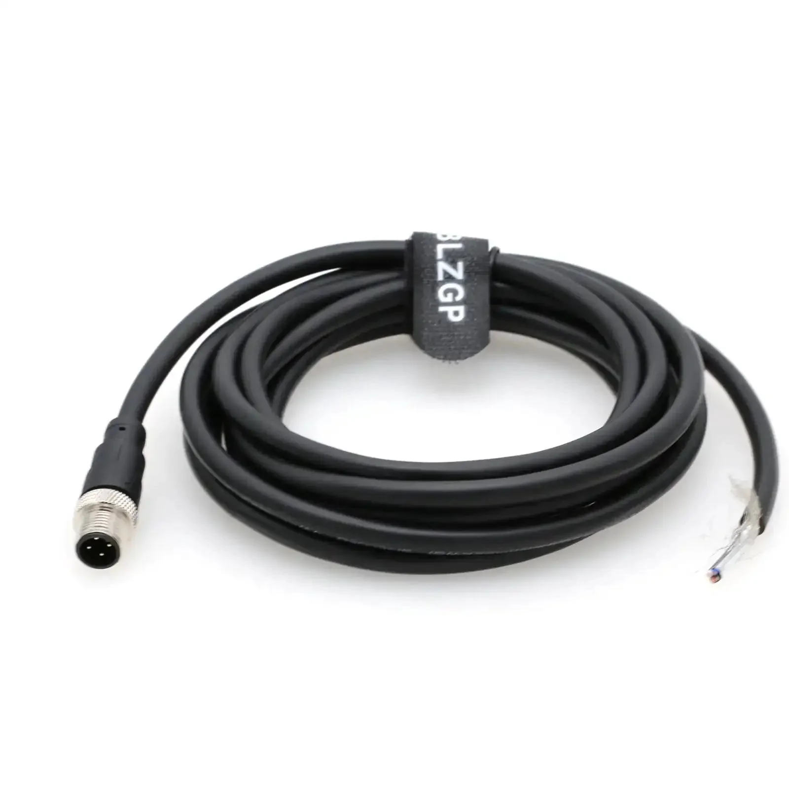 M12 4 Pin Male Actuator Sensor Signal Cable A Coded Shielded For Industrial Automation Control Fieldbus Module 3M Straight Male To Open Connector Beast Three Meter - Image 6