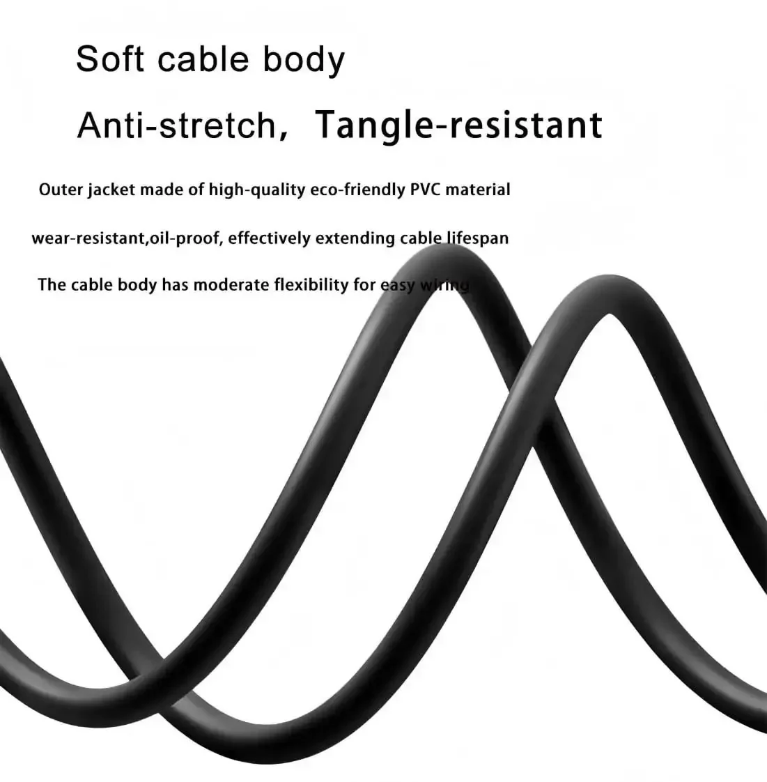 M12 4 Pin Right Angle Connector Cable A Code Male To Female Plug IP67 Waterproof 250V 4A PVC AWG22 Six Point Five Six Foot Two Meters Industrial And Aviation Sensor Cable For Heavy Duty Industrial Equipment And Aviation Sensor Systems - Image 5