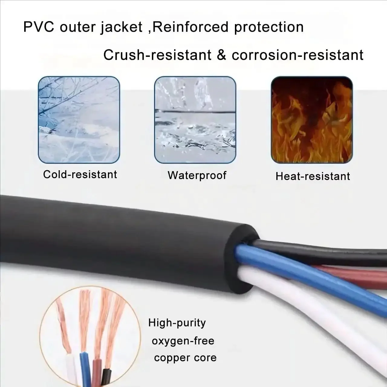 M12 4 Pin Right Angle Connector Cable A Code Male To Female Plug IP67 Waterproof 250V 4A PVC AWG22 Six Point Five Six Foot Two Meters Industrial And Aviation Sensor Cable For Heavy Duty Industrial Equipment And Aviation Sensor Systems - Image 6