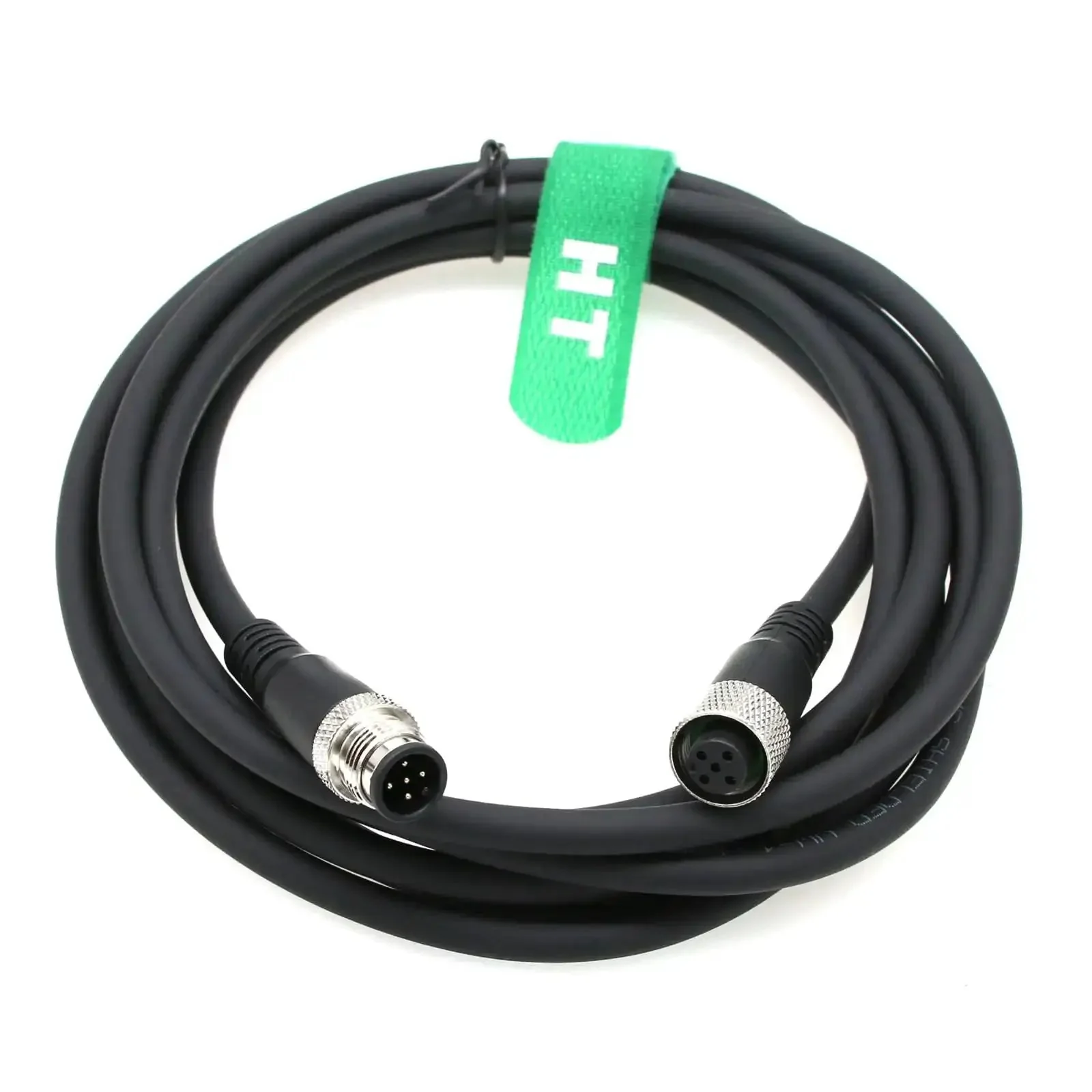 M12 5 Pin Male To Female Shielded Heavy Duty Cable For Actuator And Sensor Signals In Industrial Controls And Automation 5M PVC Jacket Aviation Connector With Gold Plated Contacts For DeviceNet CANopen IO Link Profibus - Image 4
