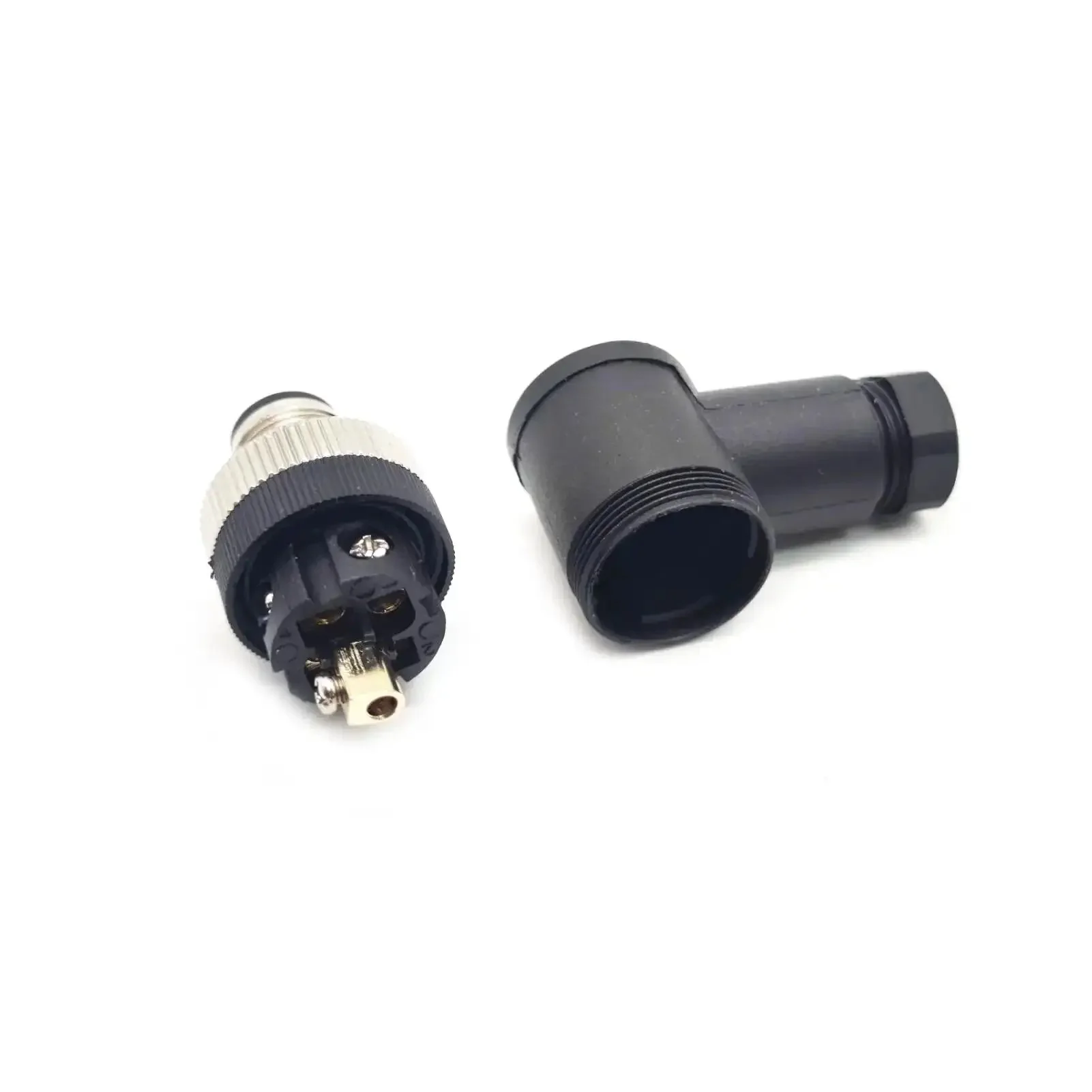 M12 5 Pin Right Angle Field Wireable Connector A Coding Circular IP67 Sensor Connector For PG7 Cable 12mm Field Assembly Wireable Adapter With Brass Gold Plated Contacts 125V 4A AC DC For Electric Bicycles - Image 9