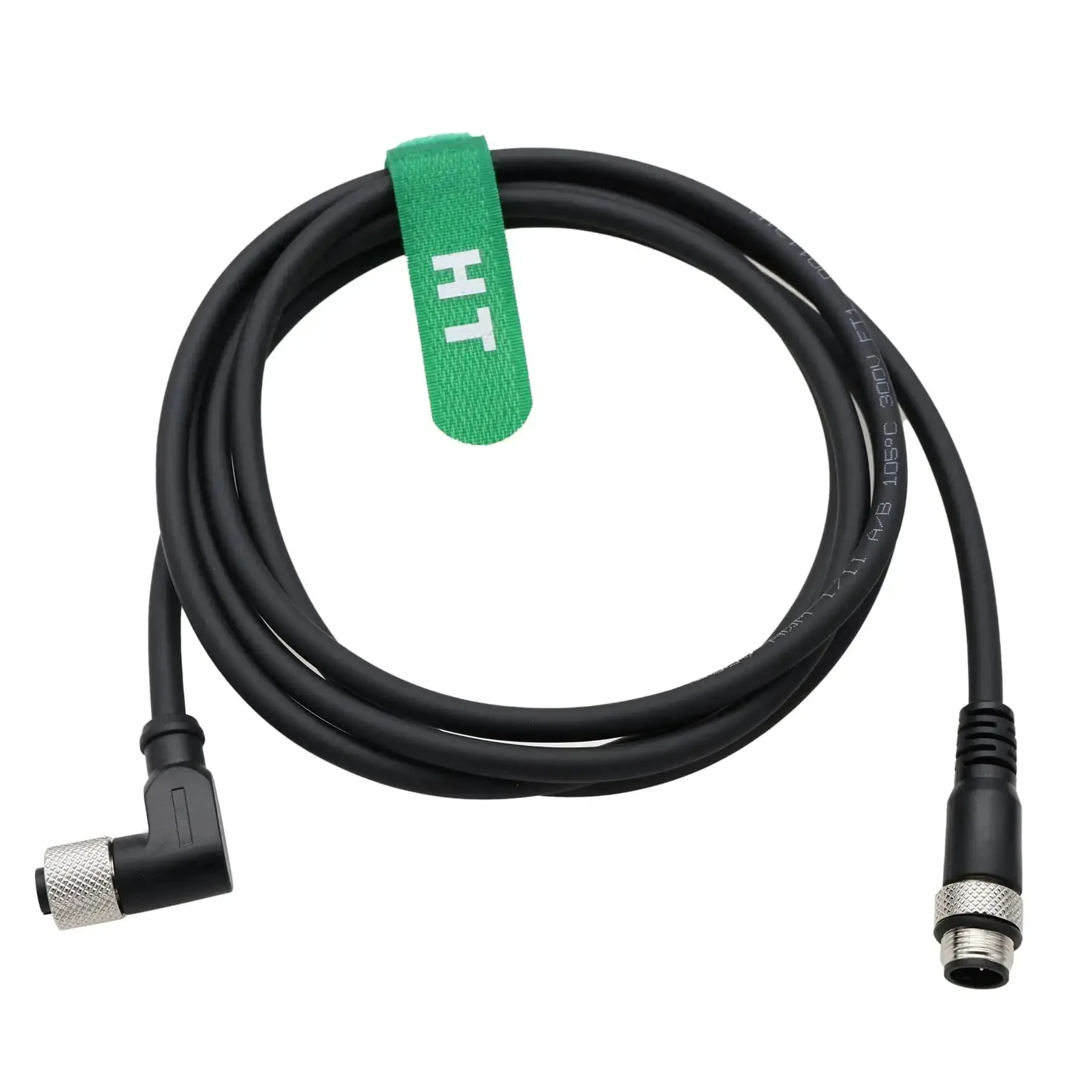 M12 5 Pin Right Angle Power And Data Cable A Coded For Industrial Actuators And Sensors Rock Solid 60V AC DC 4A 2 Meter With Gold Plated Contacts For CAN Bus DeviceNet IO Link Profibus