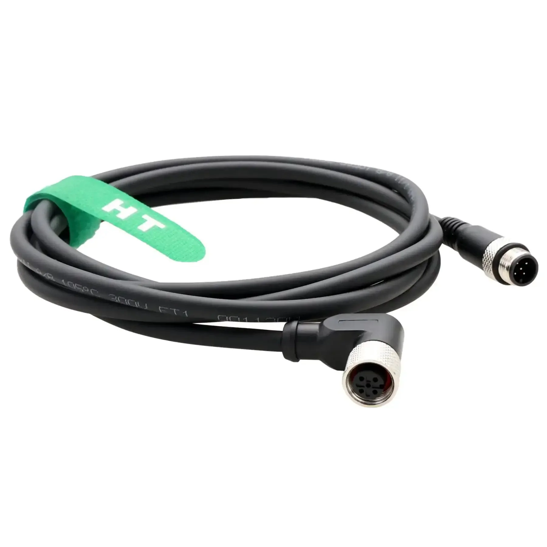 M12 5 Pin Right Angle Power And Data Cable A Coded For Industrial Actuators And Sensors Rock Solid 60V AC DC 4A 2 Meter With Gold Plated Contacts For CAN Bus DeviceNet IO Link Profibus - Image 3