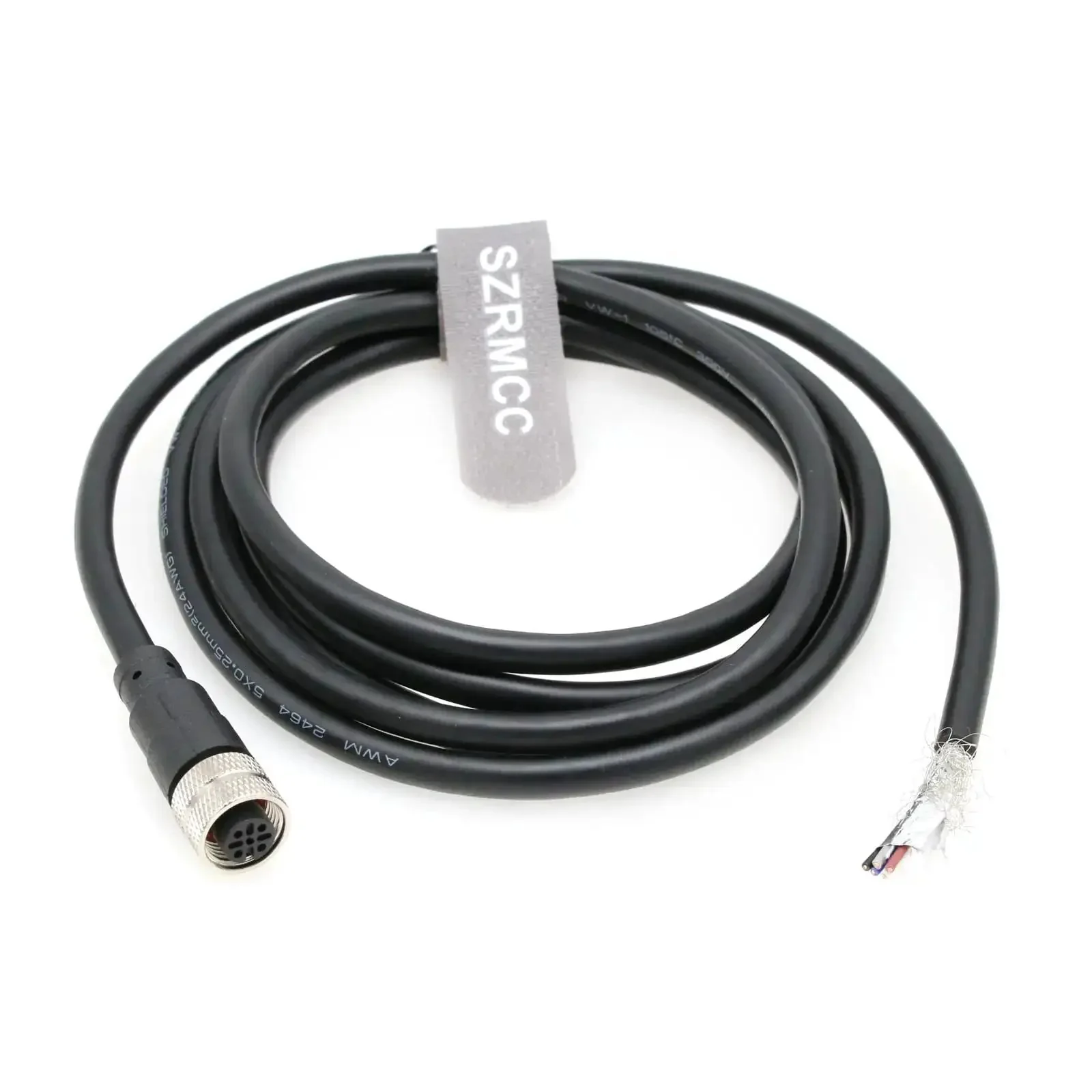 M12 5 Pin Sensor Cable For IO Link Devices And EtherCAT Profinet Master Modules Shielded Waterproof PVC Cable 10 Meter Length Built For Rugged Industrial Automation Actuators And Controllers