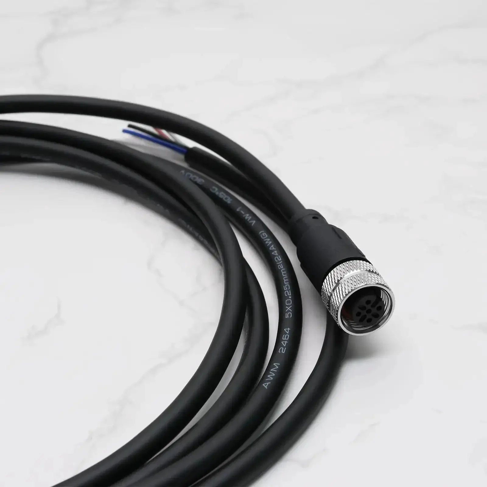 M12 5 Pin Straight Aviation Connector Cable Female To Female Waterproof Sensor Cable For Industrial Automation Control Durable TPU Jacket Easy Plug And Play Weatherproof Abrasion Resistant Flame Retardant - Image 3