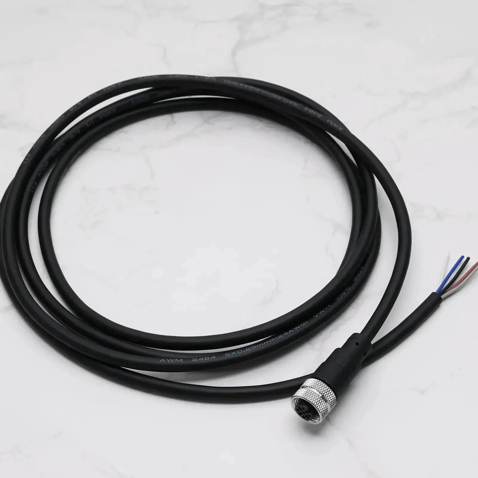 M12 5 Pin Straight Aviation Connector Cable Female To Female Waterproof Sensor Cable For Industrial Automation Control Durable TPU Jacket Easy Plug And Play Weatherproof Abrasion Resistant Flame Retardant - Image 4