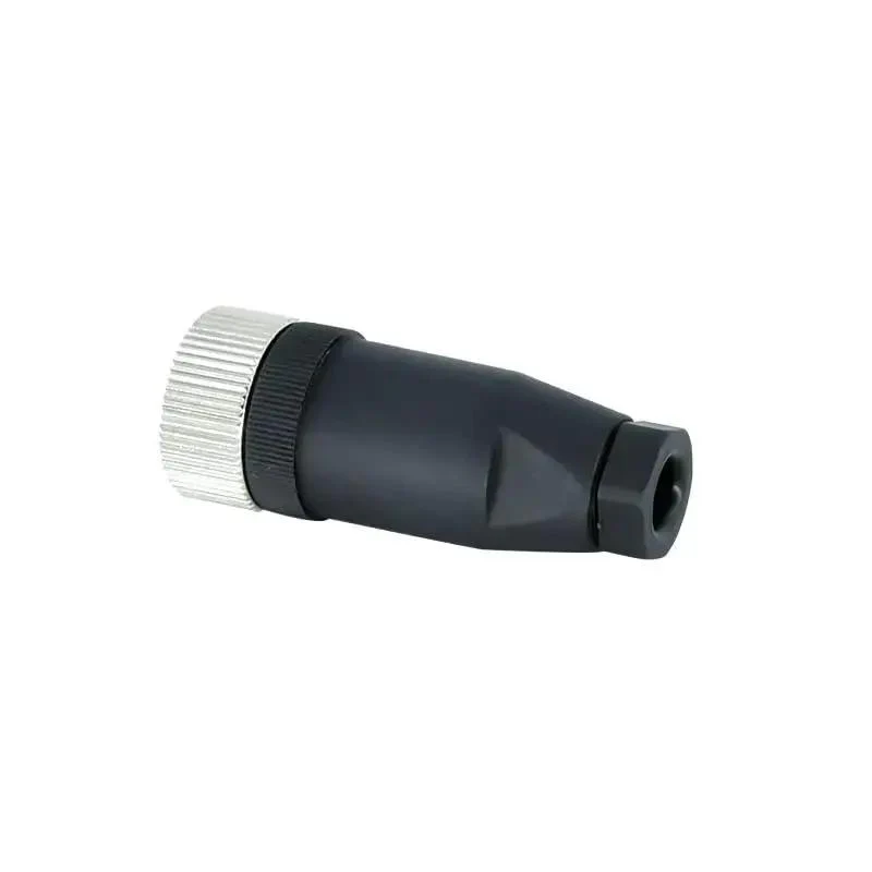 M12 8 Pin Female Industrial Circular Connector A Code Straight 2 Pack Field Wireable Sensor Adapter IP67 12mm Shell Heavy Duty Brass Gold Plated Contacts Screw Joint Unshielded 60V 4A ACDC Connector for PG7 - Image 2
