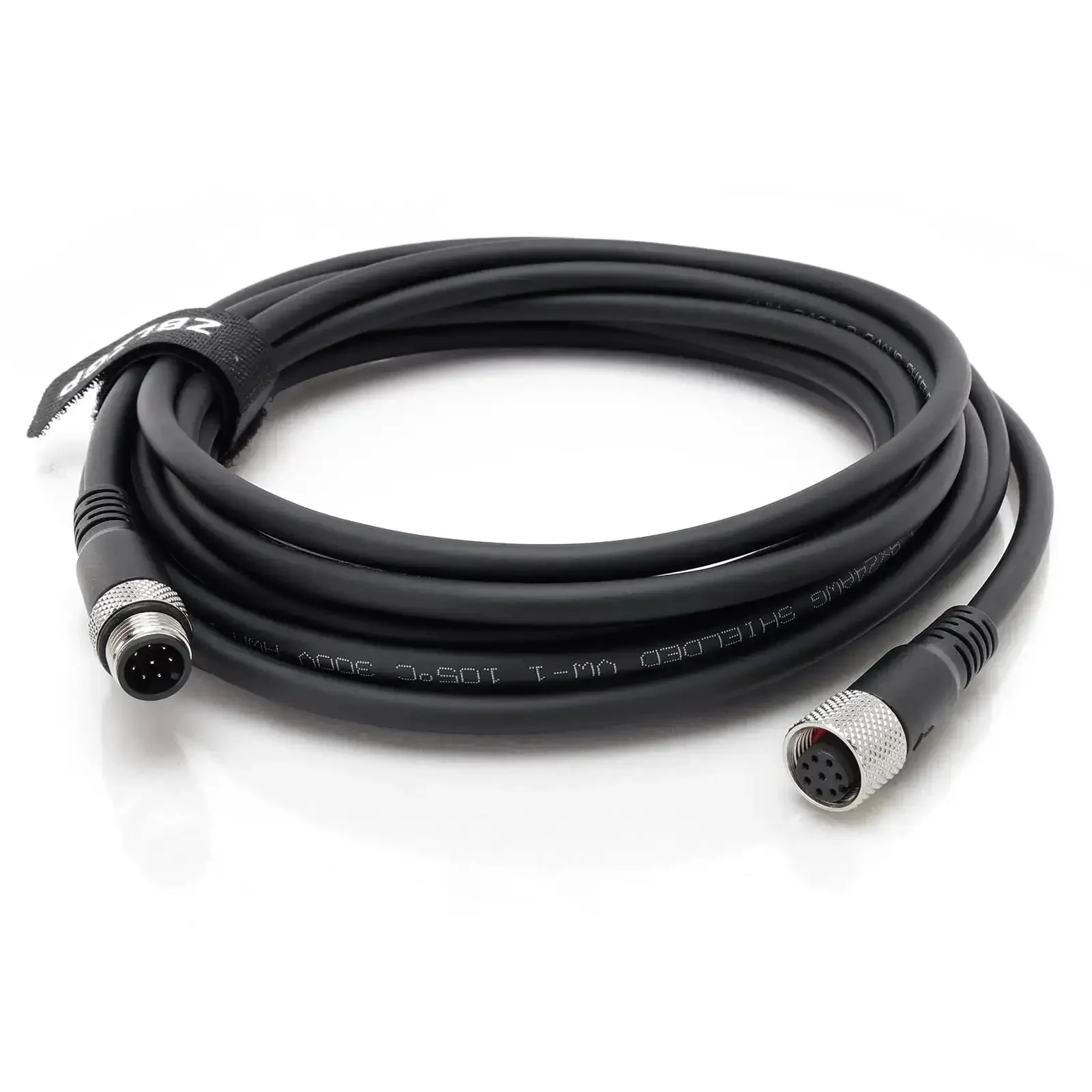 M12 8 Pin Waterproof Actuator Cable With Straight Male To Female Connector Shielded Aviation Sensor Cable For Industrial Actuator And Profibus Automation Beefed-Up Flex Cable With IP67 Minus 40 To 105 C 2M 6.6FT - Image 8