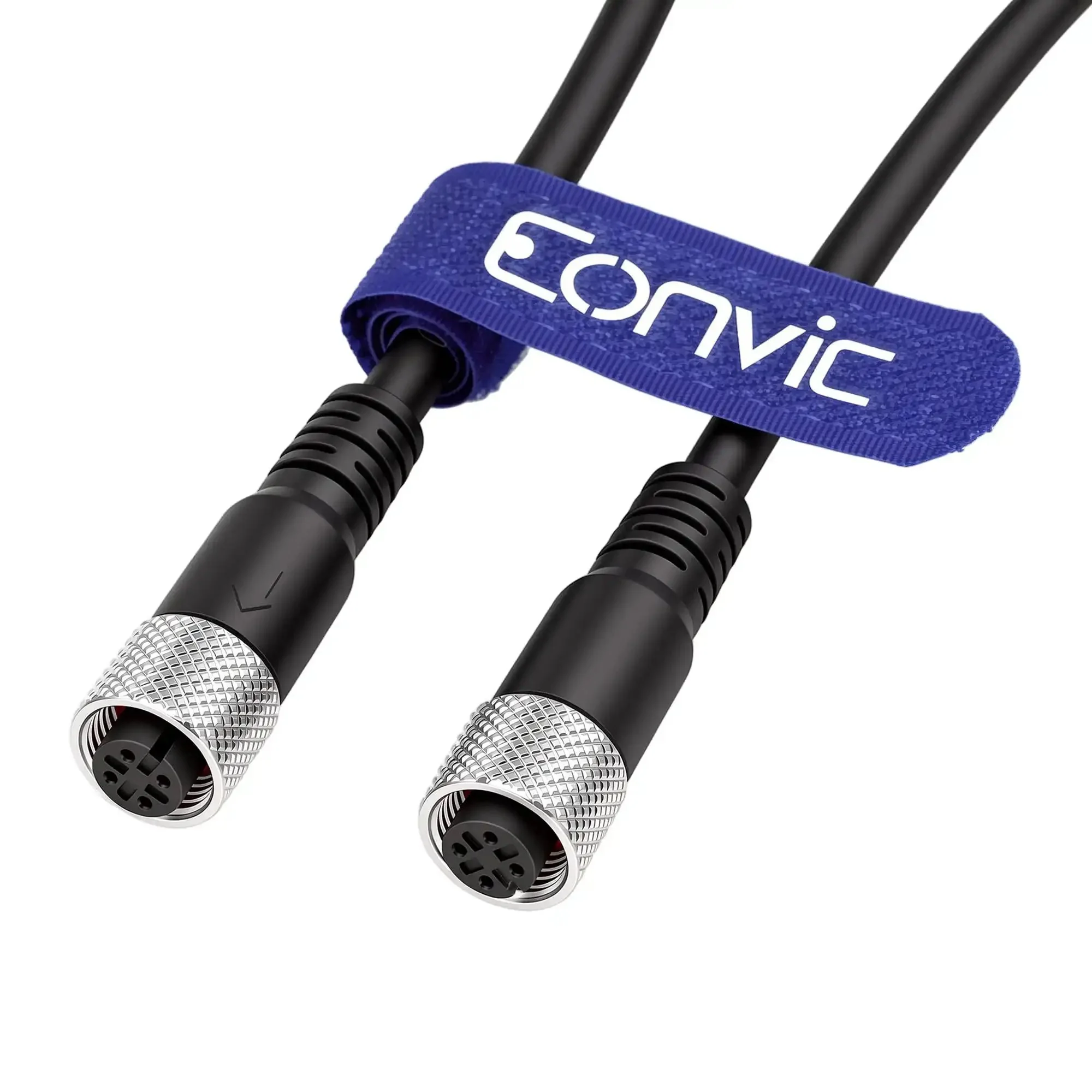 M12 A Code 4 Pin Female To Female Connector Cable With Molded PVC Jacket, Industrial Sensor Lead For Aviation Gear, 2 Meter Length, 22 AWG Wire, Durable Industrial Grade Cable - Image 4