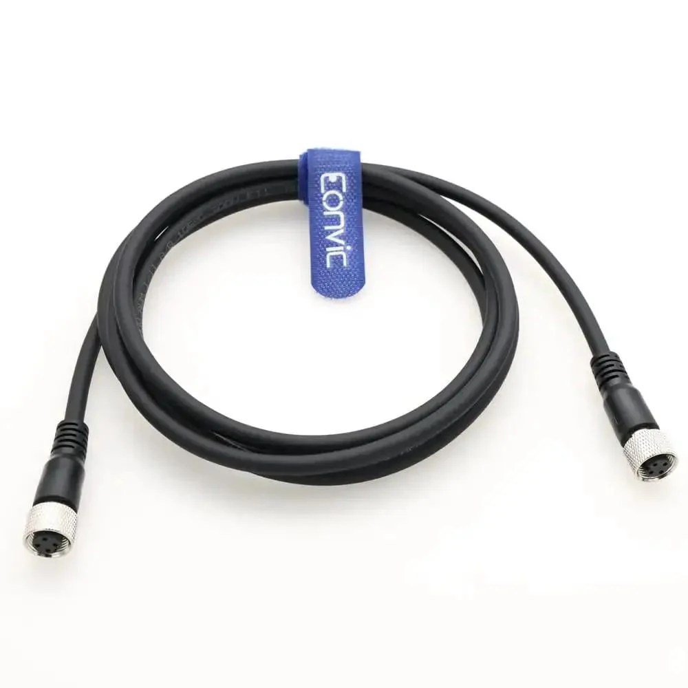 M12 A Code 4 Pin Female To Female Connector Cable With Molded PVC Jacket, Industrial Sensor Lead For Aviation Gear, 2 Meter Length, 22 AWG Wire, Durable Industrial Grade Cable - Image 5