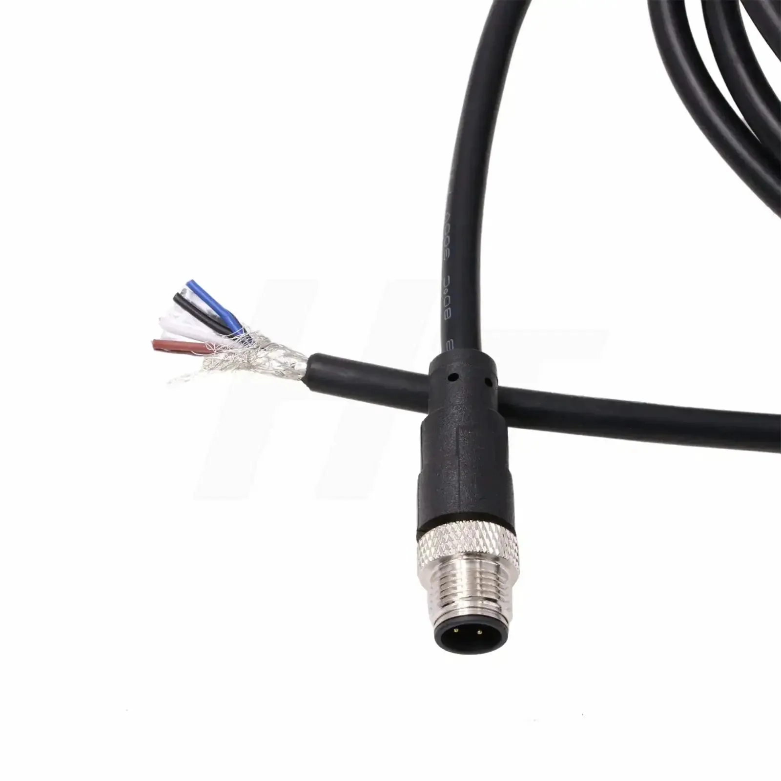 M12 A Code 4 Pin Male Aviation Power Cable For Sensor And Encoder To Bare Wire For Industrial Control Automation DeviceNet CANopen IO Link Profibus 2m - Image 4