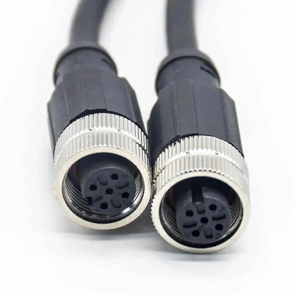 M12 A Code 5 Pin Female to Female Cable, Double Ended, 1 Meter Length for Industrial Automation, Sensor and Controller Hookup, Heavy Duty Shielded Data and Power Link - Image 7