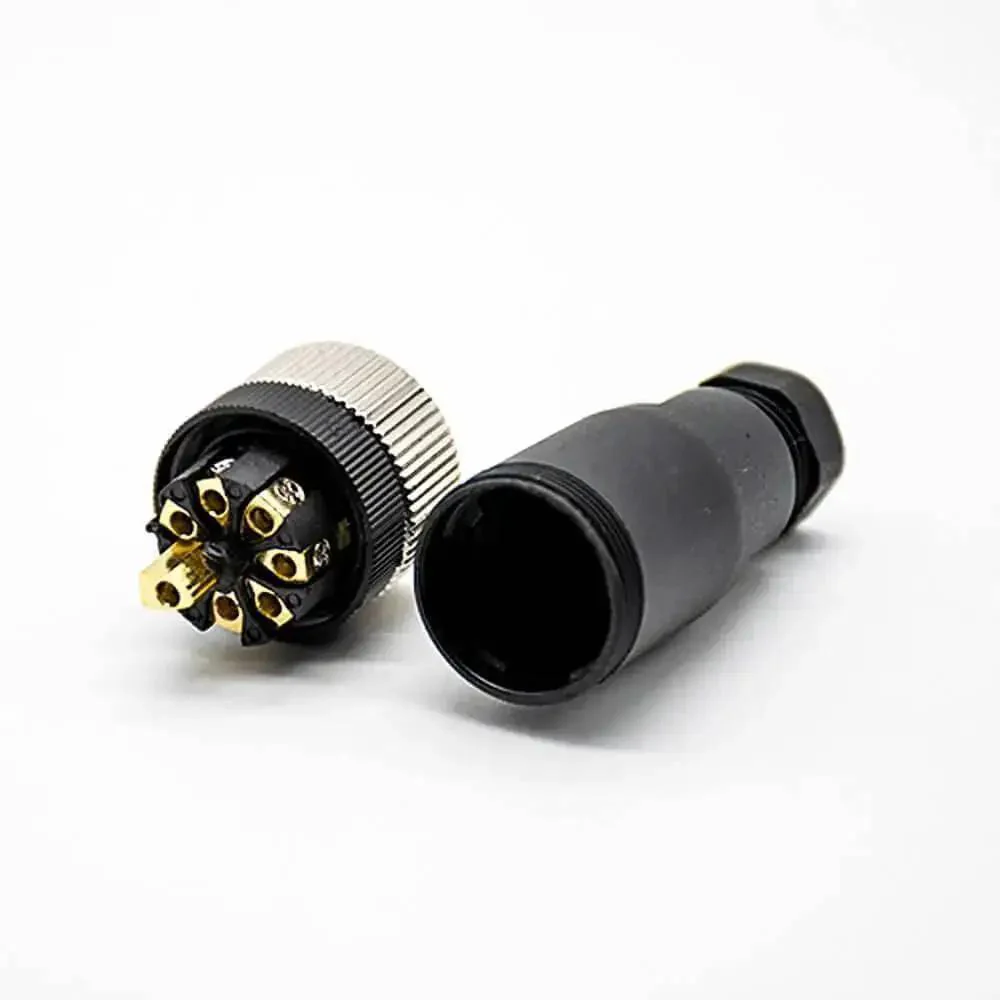 M12 A Code Waterproof Circular Cable Connector With Field Installable Screw Termination Unshielded Straight 8 Pin Female Aviation Plug For Industrial Sensors, Robotics And Automation Equipment - Image 6