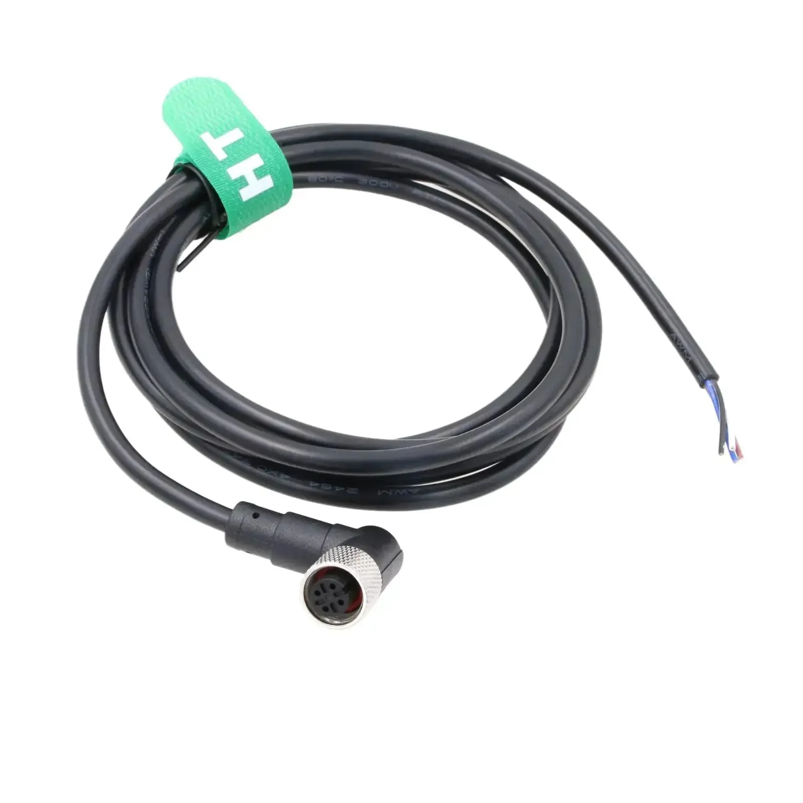 M12 A Coded 4 Pin Female Right Angle Shielded Sensor Cable For Actuator And Industrial Automation Plug And Play Ready DeviceNet CANopen IO Link Profibus 1m Cable For Camera Sensor Automation Controllers Robotics PLC Networks - Image 6