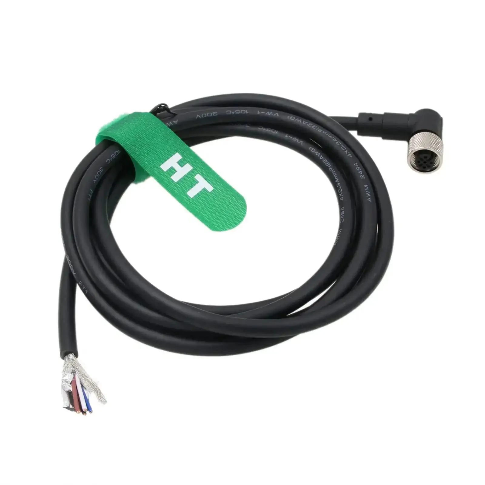 M12 A Coded 4 Pin Female Right Angle Shielded Sensor Cable For Actuator And Industrial Automation Applications DeviceNet CANopen IO Link Profibus 5 Meter Pro Grade Heavy Duty Cable - Image 5