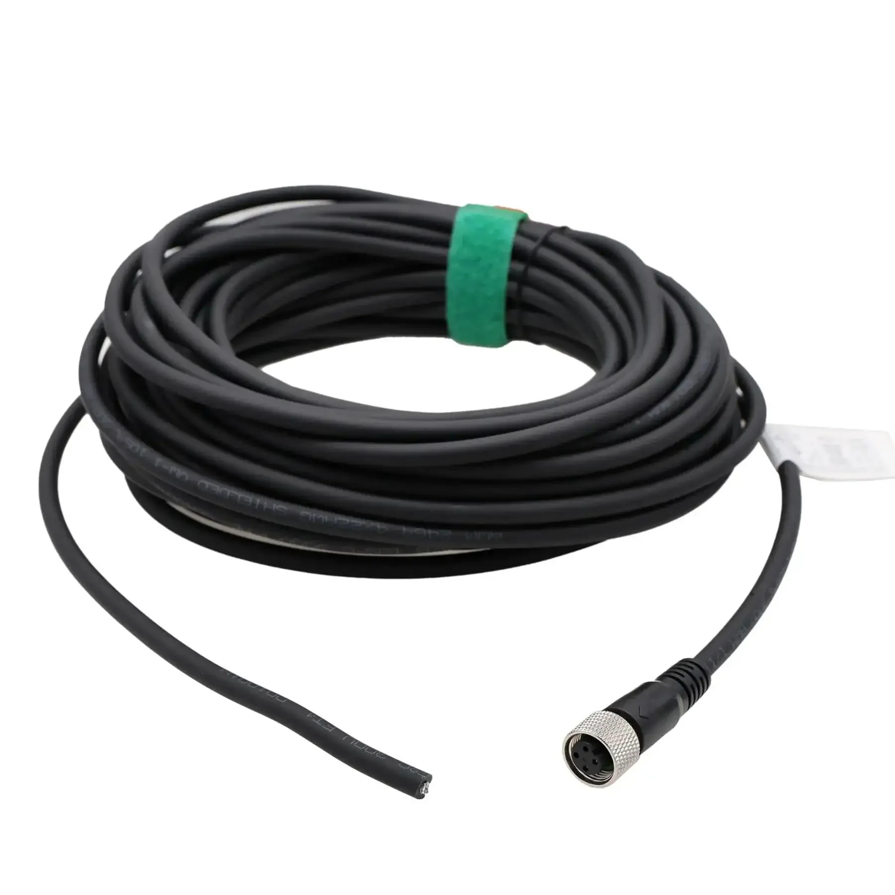 M12 A Coded 4 Pin Female Shielded Cable For Actuator Sensor Encoder To Bare Wire Leads 10m Pro Grade Industrial Grade Cable For DeviceNet IO Link Profibus Fieldbus And Machine Vision