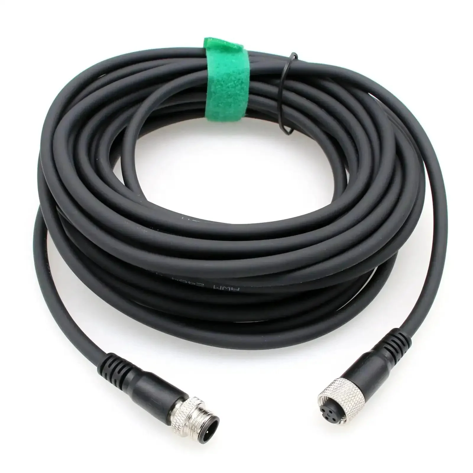 M12 A Coded 4 Pin Male To Female Actuator Sensor Cable Waterproof Aviation Connector Gold Plated For Industrial Controls Automation DeviceNet CANopen IO Link Profibus 2m Cable Assembly For Camera Sensor And Actuator Networks