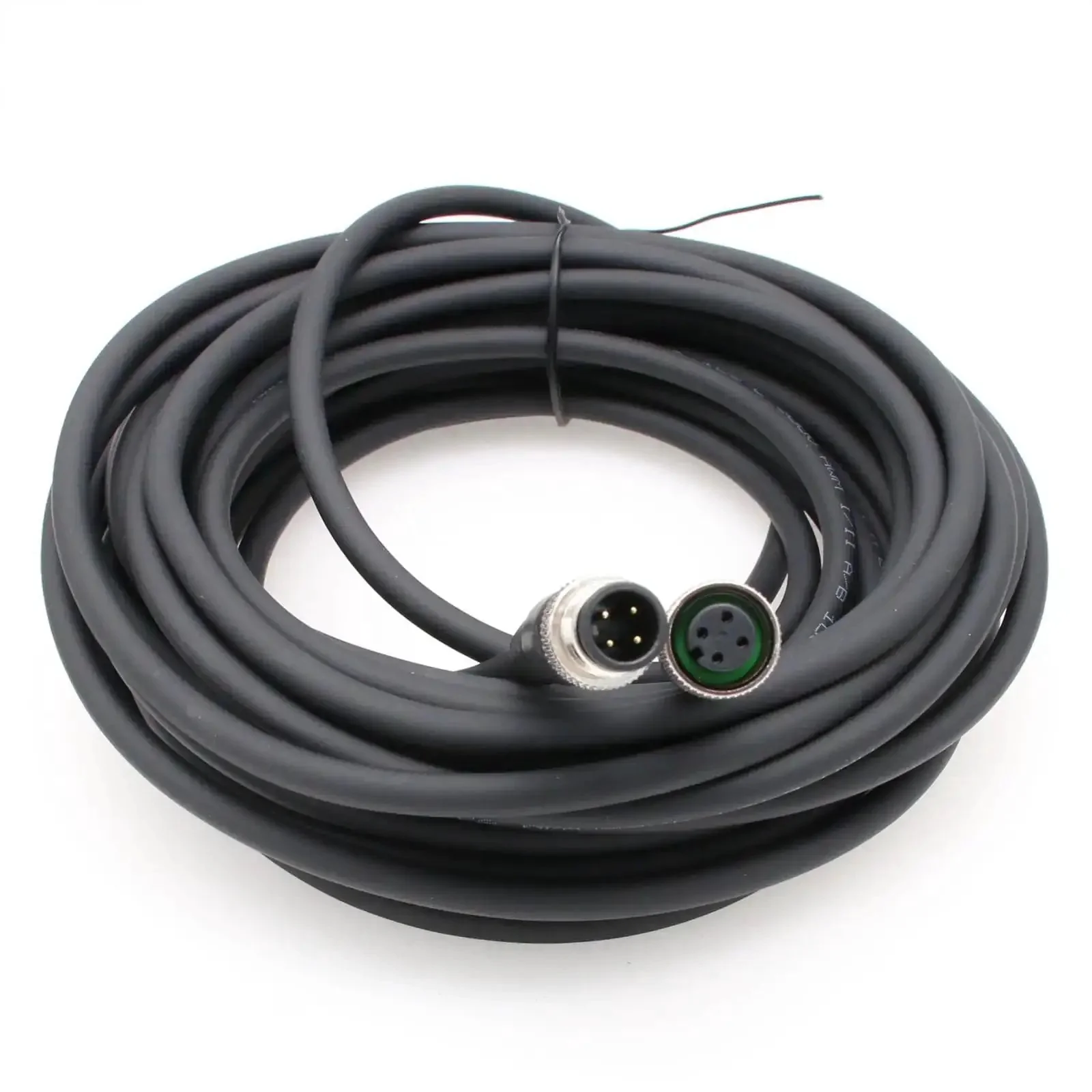 M12 A Coded 4 Pin Sensor Actuator Extension Cable With Male And Female Waterproof Aviation Connector Heavy Duty 3m For Industrial Automation DeviceNet CANopen IO Link Profibus Networking