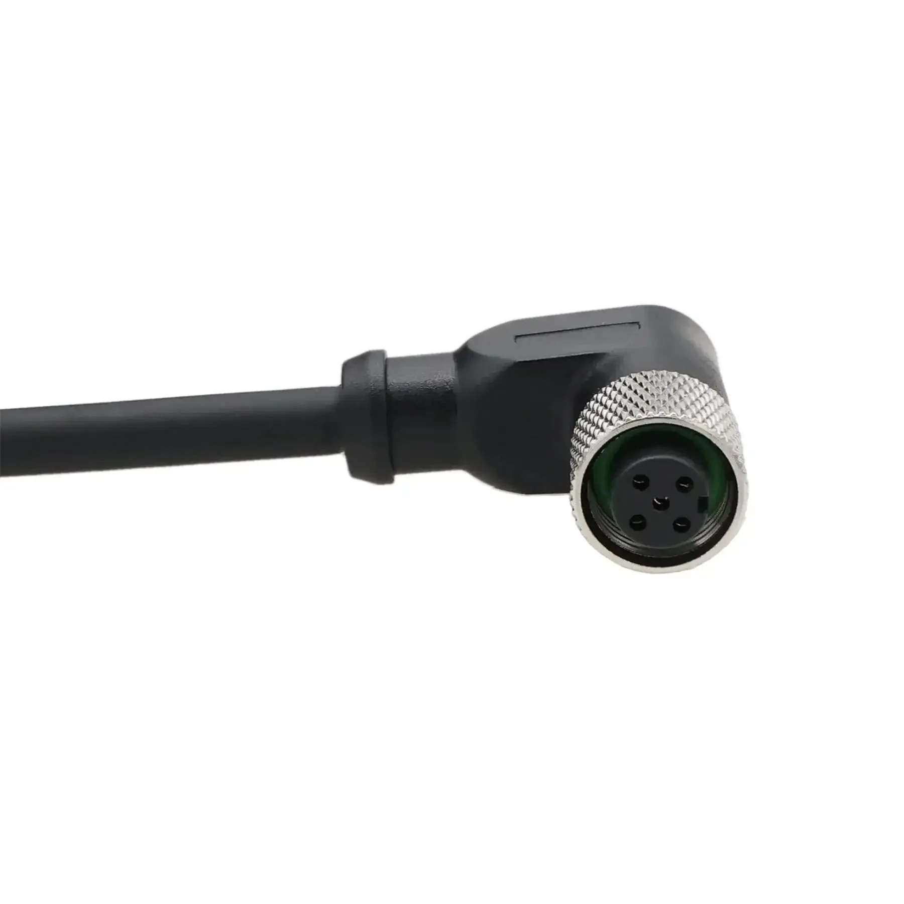 M12 A-Coded 5 Pin Female Right Angle Actuator Sensor Cable With Bare Wire Leads For Heavy Duty Industrial Automation Device Networks CANopen IO-Link Profibus 1m Length - Image 3