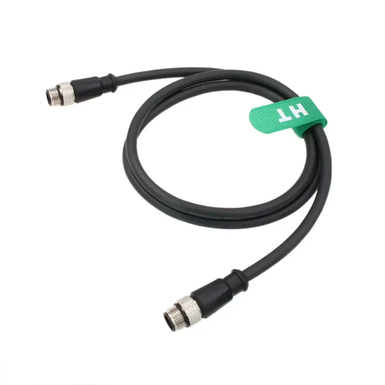 M12 A Coded 8 Pin Male to 8 Pin Male Shielded Signal Cable For Industrial Controls And Automation IO Link Profibus Pro Grade Actuator Sensor Network 5 Meter Length 24 AWG 8 Conductor - Image 3