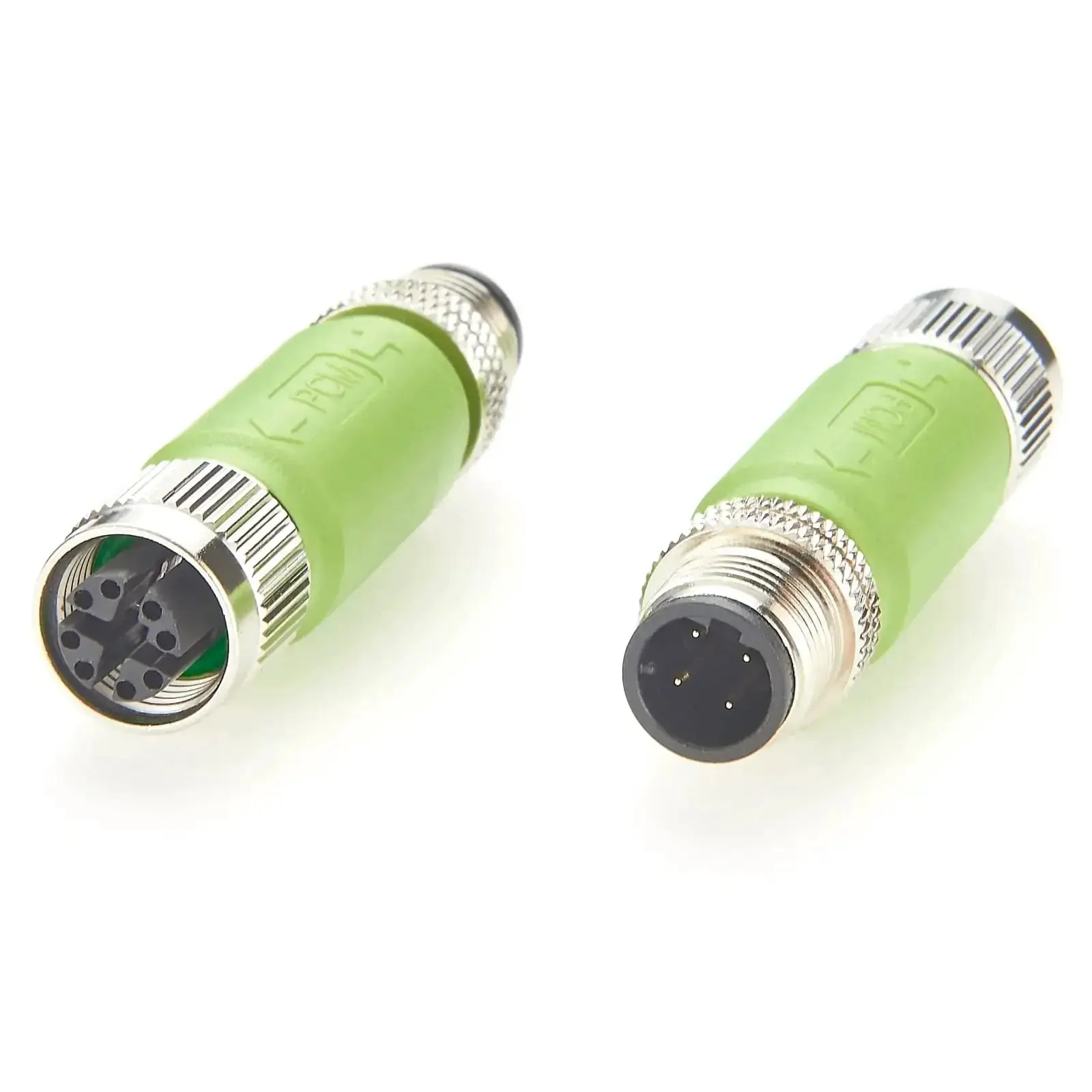 M12 D Code Male To X Code Female Industrial Ethernet Inline Adapter IP67 Waterproof Cat5e Shielded Connector 100Mbps Rugged Set Of 2 For Profinet EtherNet IP Modbus TCP