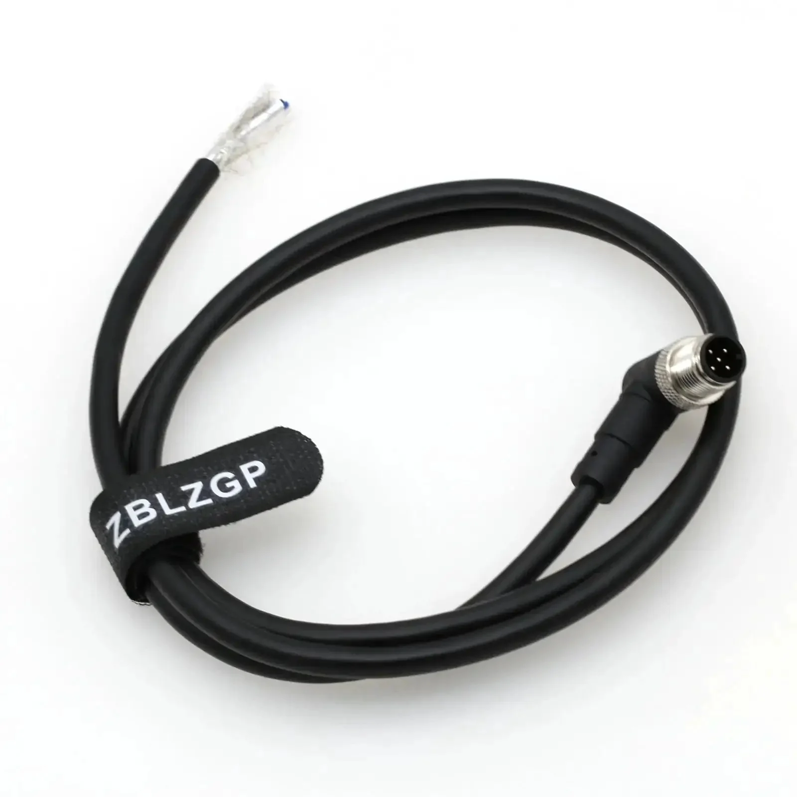 M12 Elbow 5 Pin Sensor Connector Angled Male Shielded Cable For Industrial Automation Fieldbus Modules Industrial Grade Heavy Duty Signal Cable 1 Meter 3.3 Feet Plug And Play Ready - Image 5