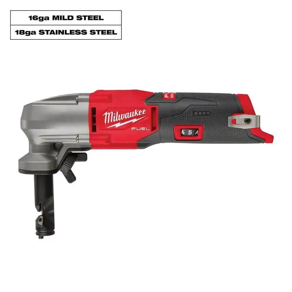 M12 Fuel 16 Gauge Variable Speed Nibbler For Fast Clean Cuts In Mild Steel, 22 Gauge Duct Seams, 18 Gauge Stainless, And 12 Gauge Aluminum, Cordless, Lightweight, Ergonomic Pro Tool - Image 8