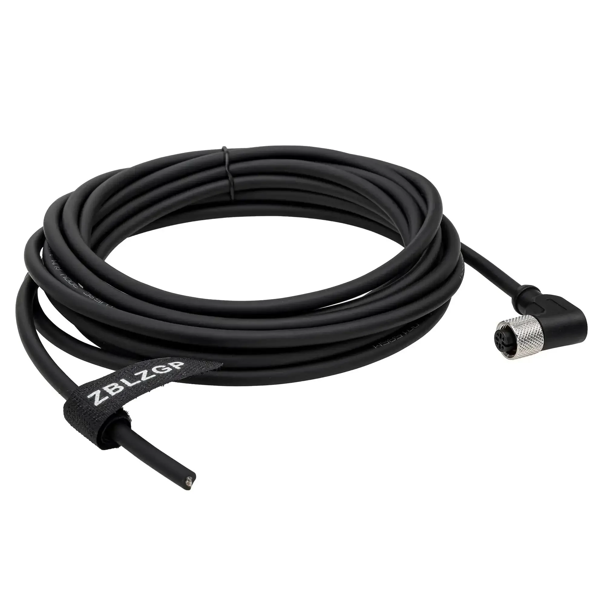 M12 Right Angle Sensor Cable 4 Pin ACoded Female Connector Aviation Grade Shielded Signal Cable For Fieldbus Modules And Industrial Automation Screw Thread 5 Meter Length - Image 7