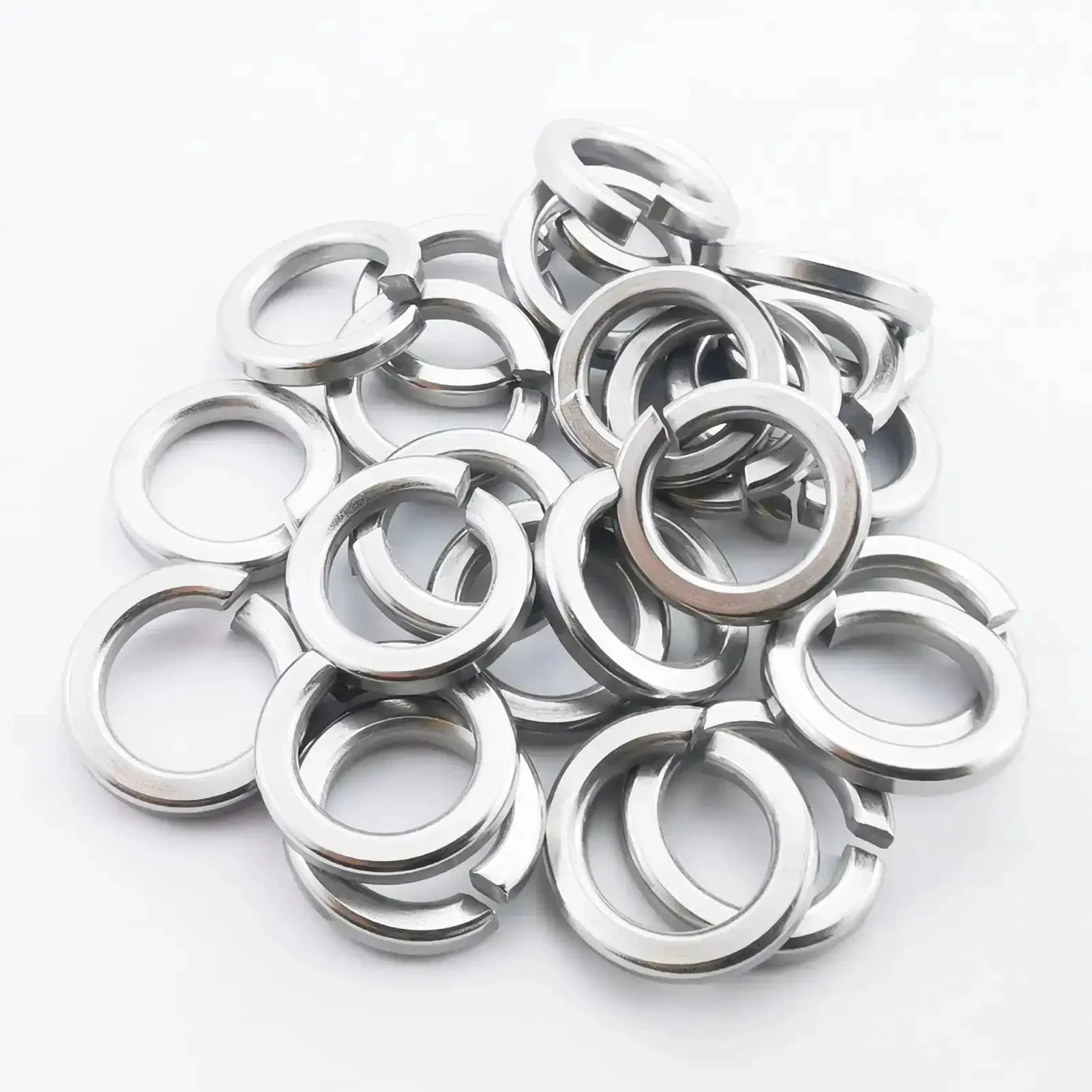M12 Split Lock Washer 25 Pack 304 Stainless Steel 18 8 Spring Lock Washers For Bolts Nuts And Screws Hardware Fittings Silver Anti Loosening Boss Grade Built To Last - Image 2