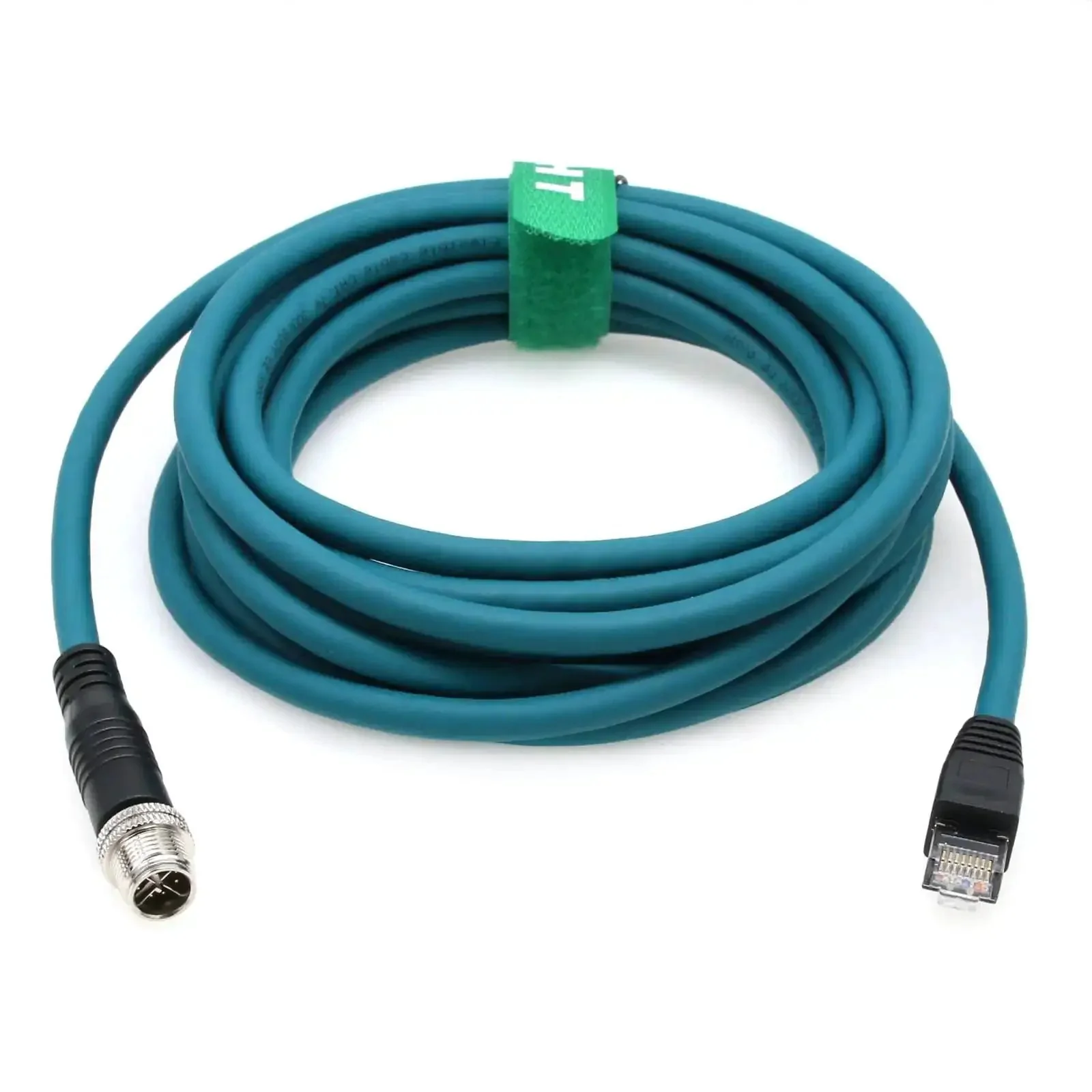 M12 X Code 8 Pin To RJ45 Ethernet Cable Cat7e For Cognex In Sight DataMan Vision Sensors Basler Microscan 3D L4000 D900 9000 7000 Gen2 Cameras 3 Meter Length Built To Last - Image 3
