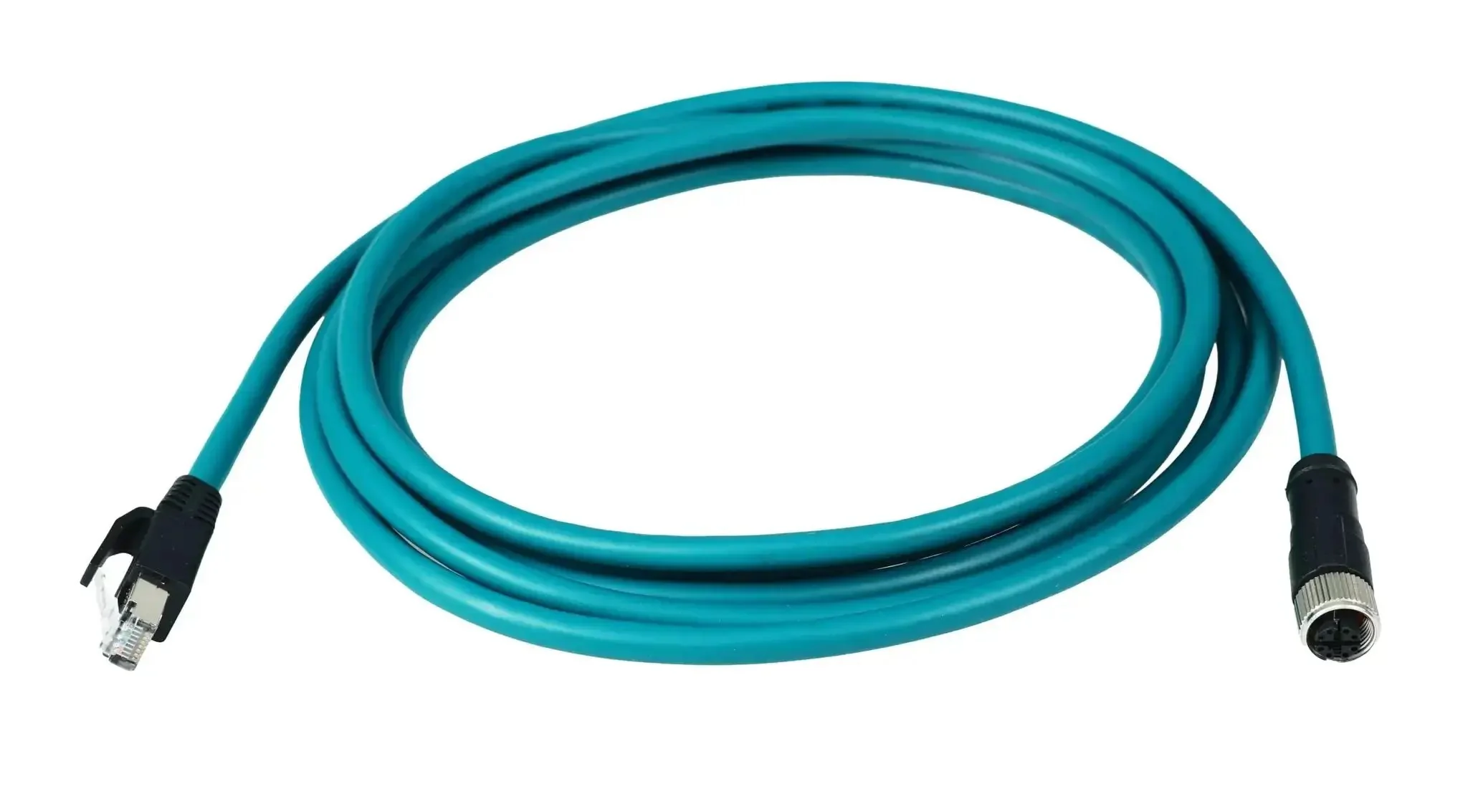 M12 X Coded 8 Pin Female To RJ45 Cat7e Ethernet Patch Cable For Industrial Automation Pro Grade Actuators And Sensors IP67 Waterproof Gold Plated Contacts Corrosion Resistant EIA TIA 568B Profibus Ready - Image 4