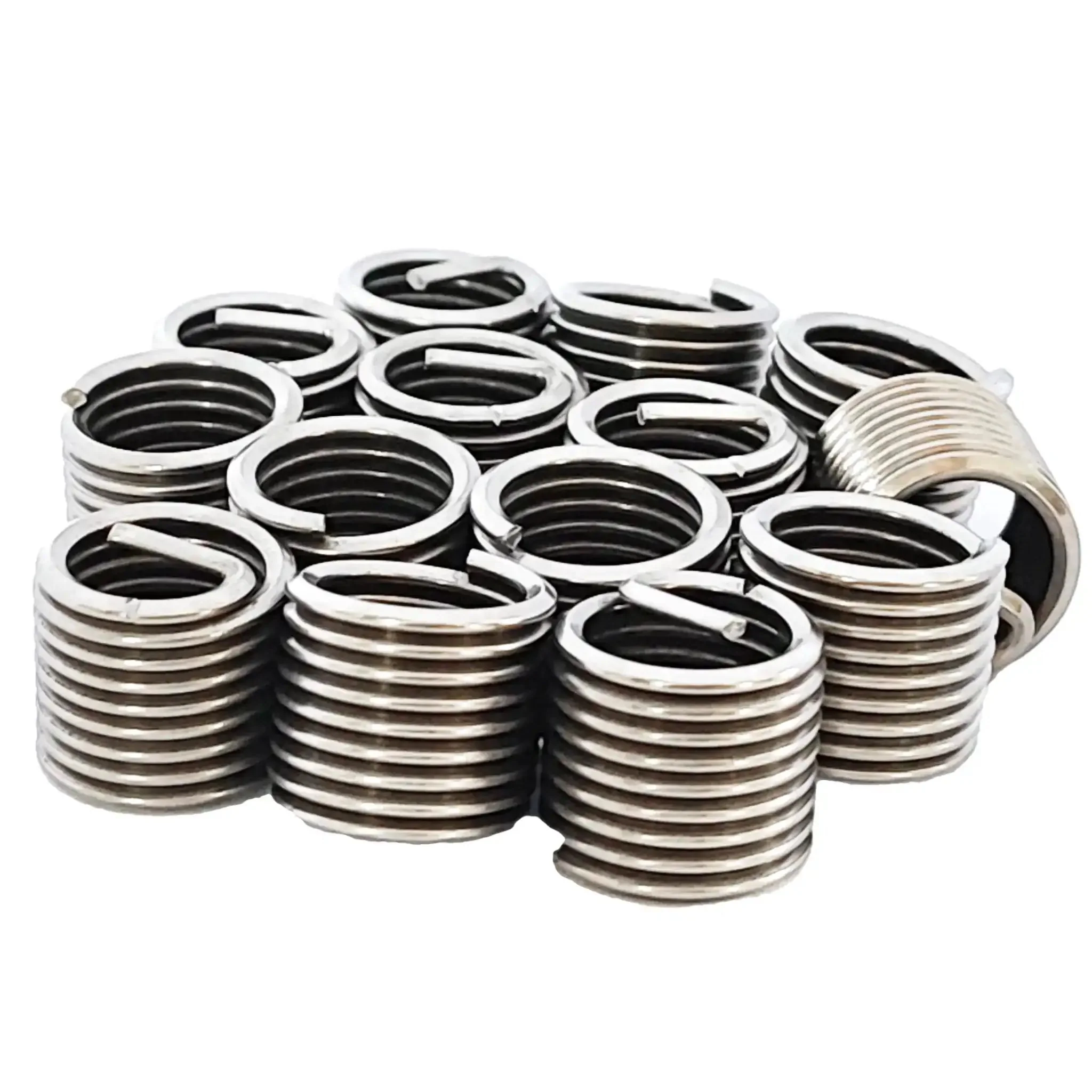 M14 By 2mm Pitch Helicoil Wire Inner Thread Inserts Made From 304 Stainless Steel For Heavy Duty Anti Loosening Performance In Aerospace And Heavy Machinery Projects Coiled Helical Screws 14Pcs Metric Set Rock Solid Durable Rust Proof - Image 2