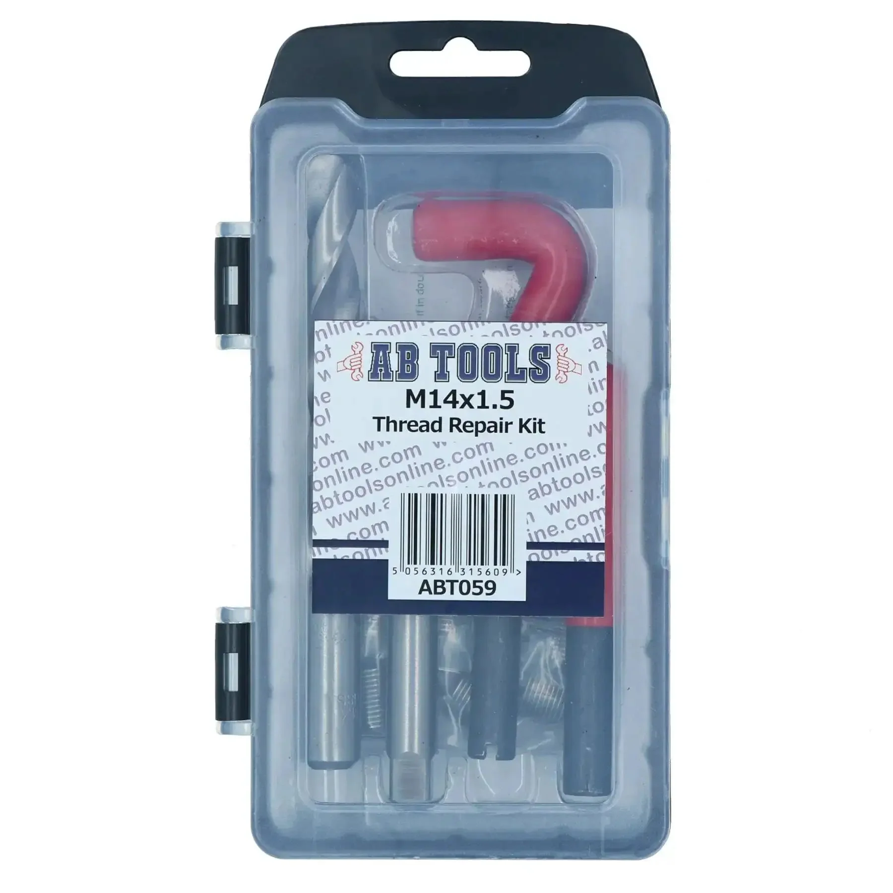M14 X 1.5mm Thread Repair Kit With Helicoil Inserts Damaged Thread Repair Set 10 Inserts In Blow Mold Case Heavy Duty Pro Grade Tool For Repairing Stripped Internal Threads And Protecting Tapped Threads AN025 - Image 4
