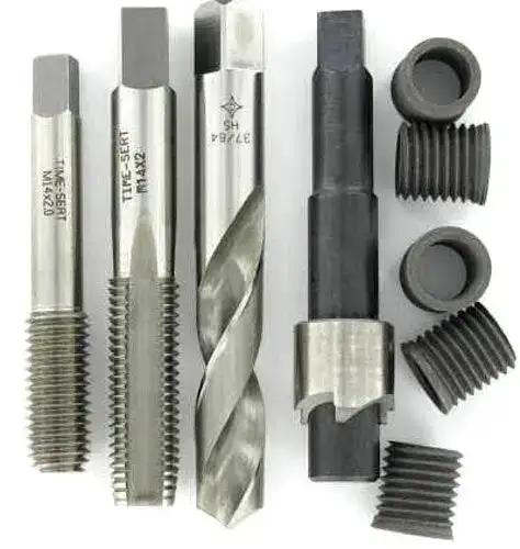 M14 X 2.00 Thread Repair Kit With 18mm Insert For Automotive Holes Includes Drill Counterbore Tap Driver And Five Steel Inserts Pro Grade Trusted By Leading Auto Manufacturers Made In USA