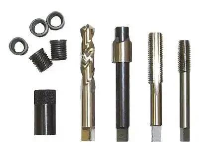 M14x1.5 Oil Pan Thread Repair Kit For Stripped Drain Pan Threads Simple Four Step Process Hand Tool Friendly Pro Grade Automotive Repair Quality Heavy Duty