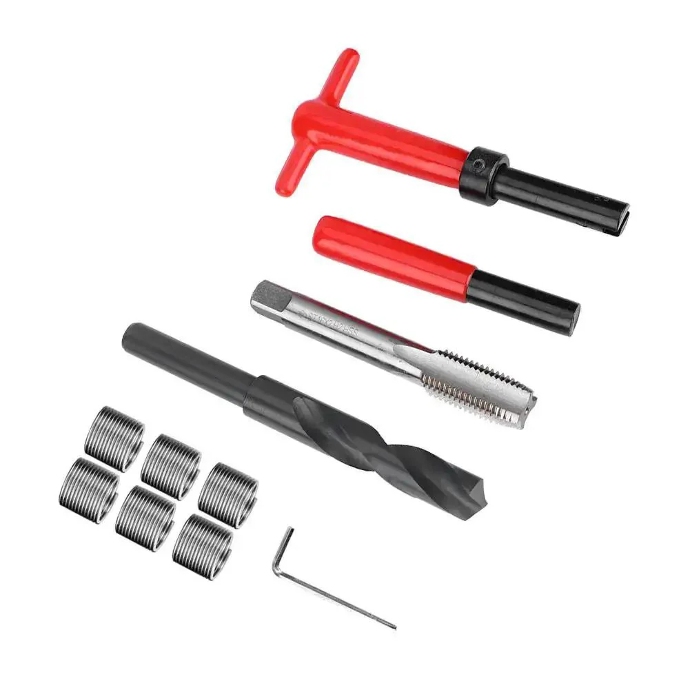 M16x2 Stainless Steel Thread Repair Kit, 11 Piece Set With Twist Drill, Tap Wrench, Hex Wrench, Breaker Tool And Handy Storage Box For Aluminum And Metal Threads, Heavy Duty Fix For Stripped Holes - Image 2