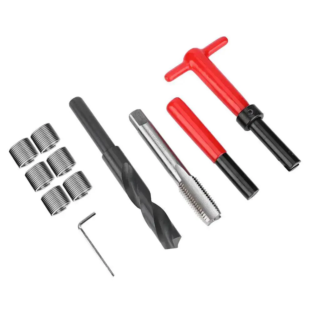 M16x2 Stainless Steel Thread Repair Kit, 11 Piece Set With Twist Drill, Tap Wrench, Hex Wrench, Breaker Tool And Handy Storage Box For Aluminum And Metal Threads, Heavy Duty Fix For Stripped Holes - Image 5