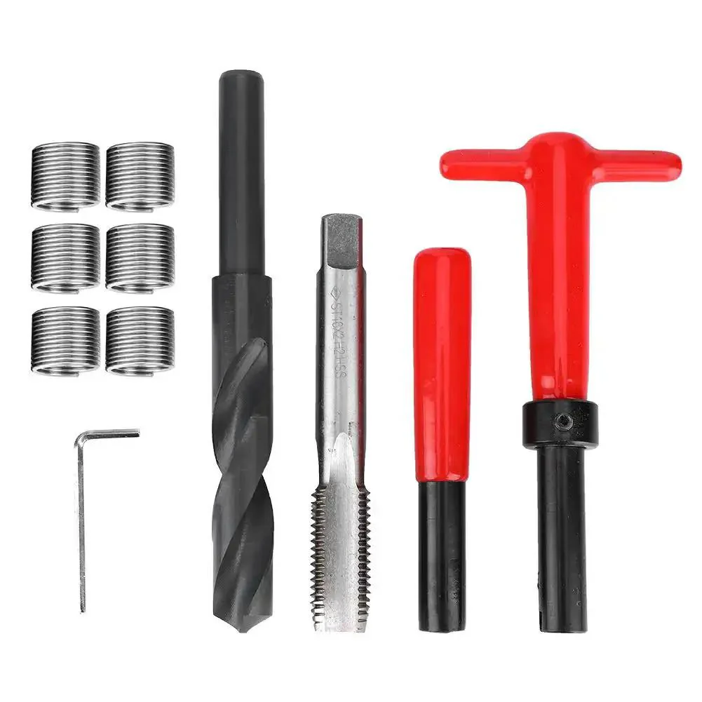 M16x2 Stainless Steel Thread Repair Kit, 11 Piece Set With Twist Drill, Tap Wrench, Hex Wrench, Breaker Tool And Handy Storage Box For Aluminum And Metal Threads, Heavy Duty Fix For Stripped Holes - Image 8