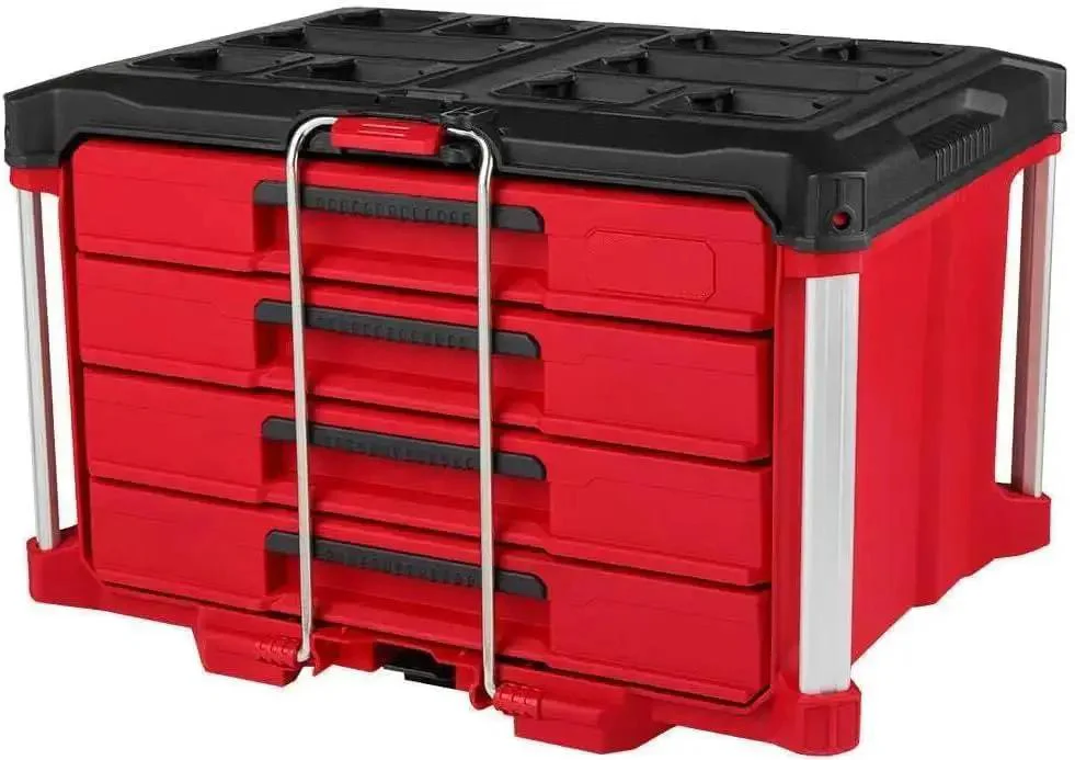 M18 Force Logic 6 Ton Knockout Tool Kit With Toolbox For Electricians, 4 Inch Hole Puncher In 14 Gauge Steel, Compact Right Angle Design, High Power Punching Tool, 2-Piece Kit - Image 8