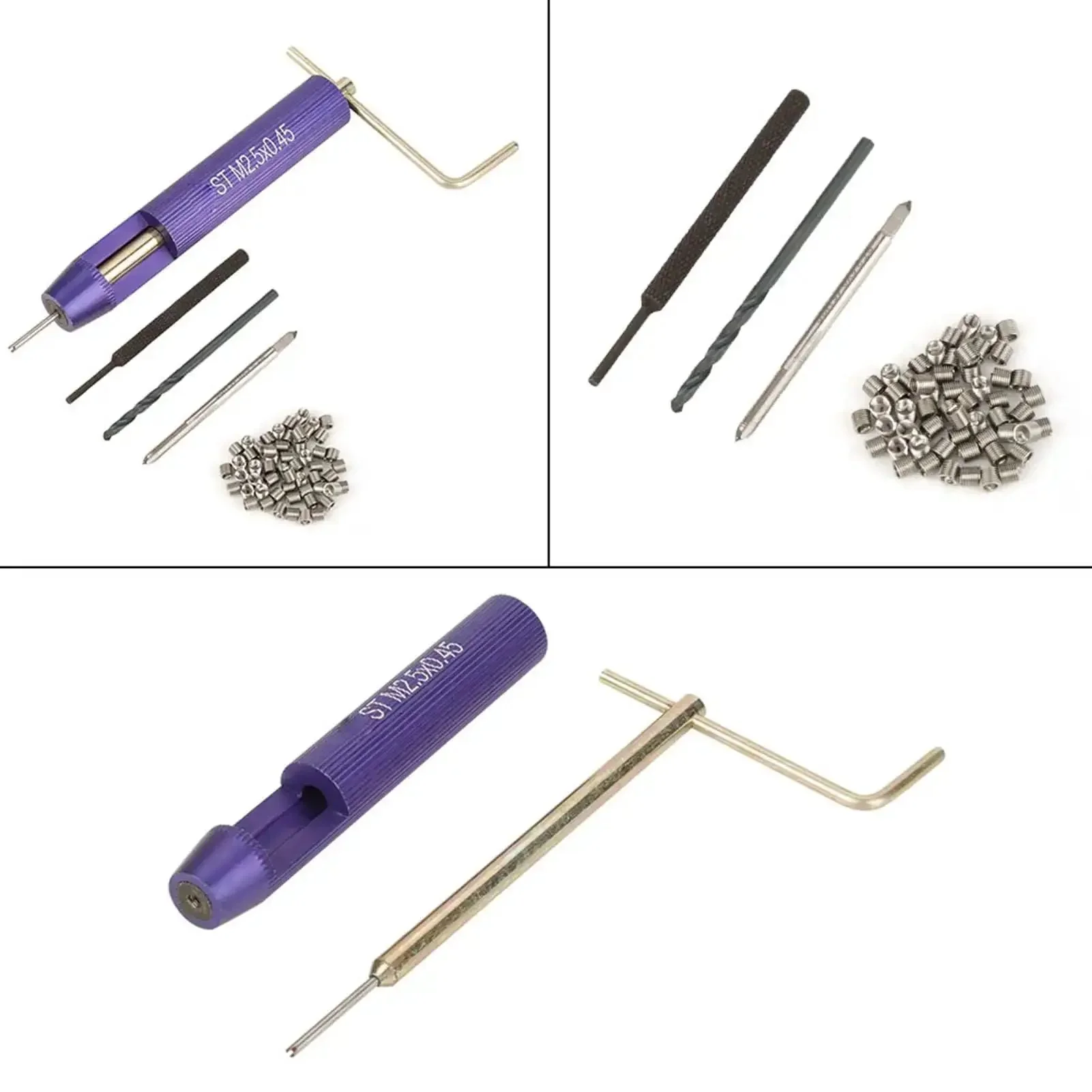 M2.5 Stainless Steel Helical Insert Kit For Frequent Part Removal Pack Of 50 Built For Aluminum And Other Soft Materials To Prevent Thread Damage And Boost Connection Strength For Quick DIY Reassemblies - Image 7