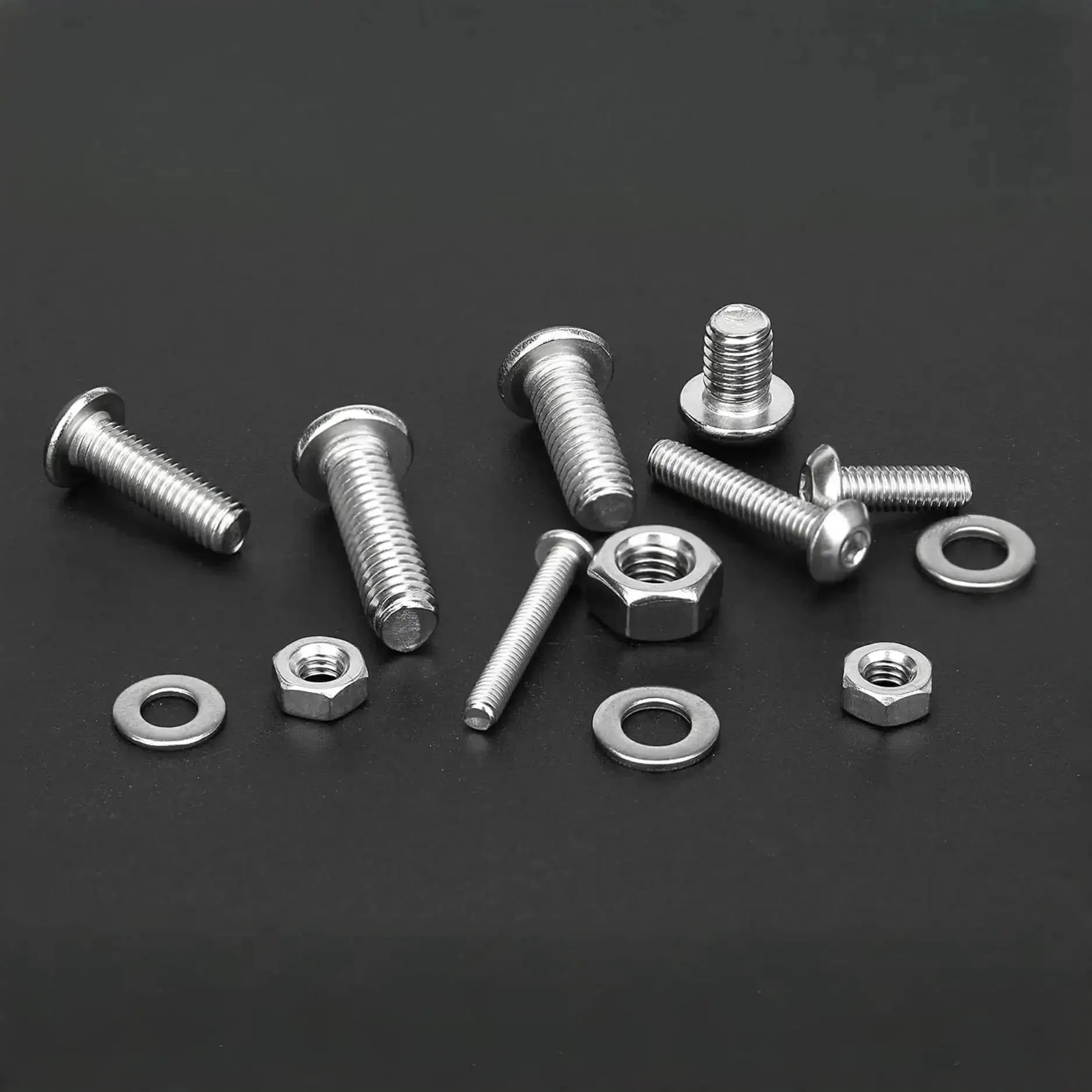 M3 Screws Assortment Kit 630 Pieces Dope All In One Hardware Kit With 210 Nuts And 210 Washers M3x6mm Through M3x30mm Hex Button Head Socket Cap Screws 304 Stainless Steel With Wrench - Image 4