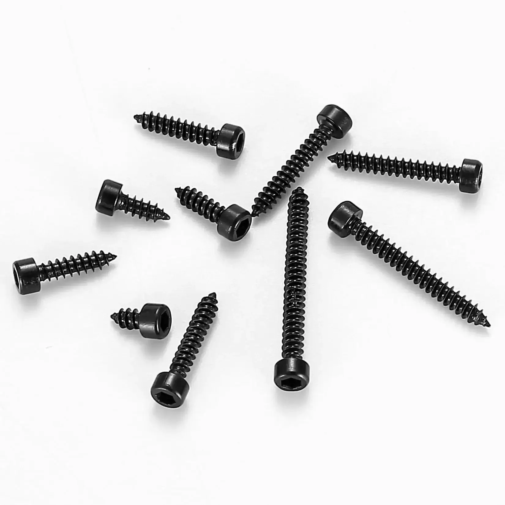 M3 Stainless Steel Hex Socket Cap Screws Kit 480 Pcs Self Tapping Wood Screws Assortment Set Hex Drive Cap Head Self Drilling Black Finish Pro Grade Heavy Duty Bulk Pack - Image 5