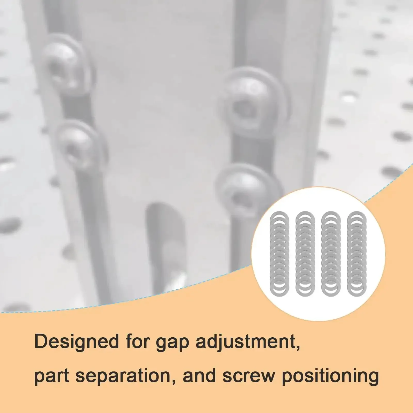 M3x5mm Steel Shim Washer Set, 48Pcs Ultra Thin Spacers For Electronics And Mini Models, 0.1mm 0.2mm 0.3mm 0.5mm, 12Pcs Each, Fits M3 Bolts For Gap Adjustment And Precise Positioning - Image 5