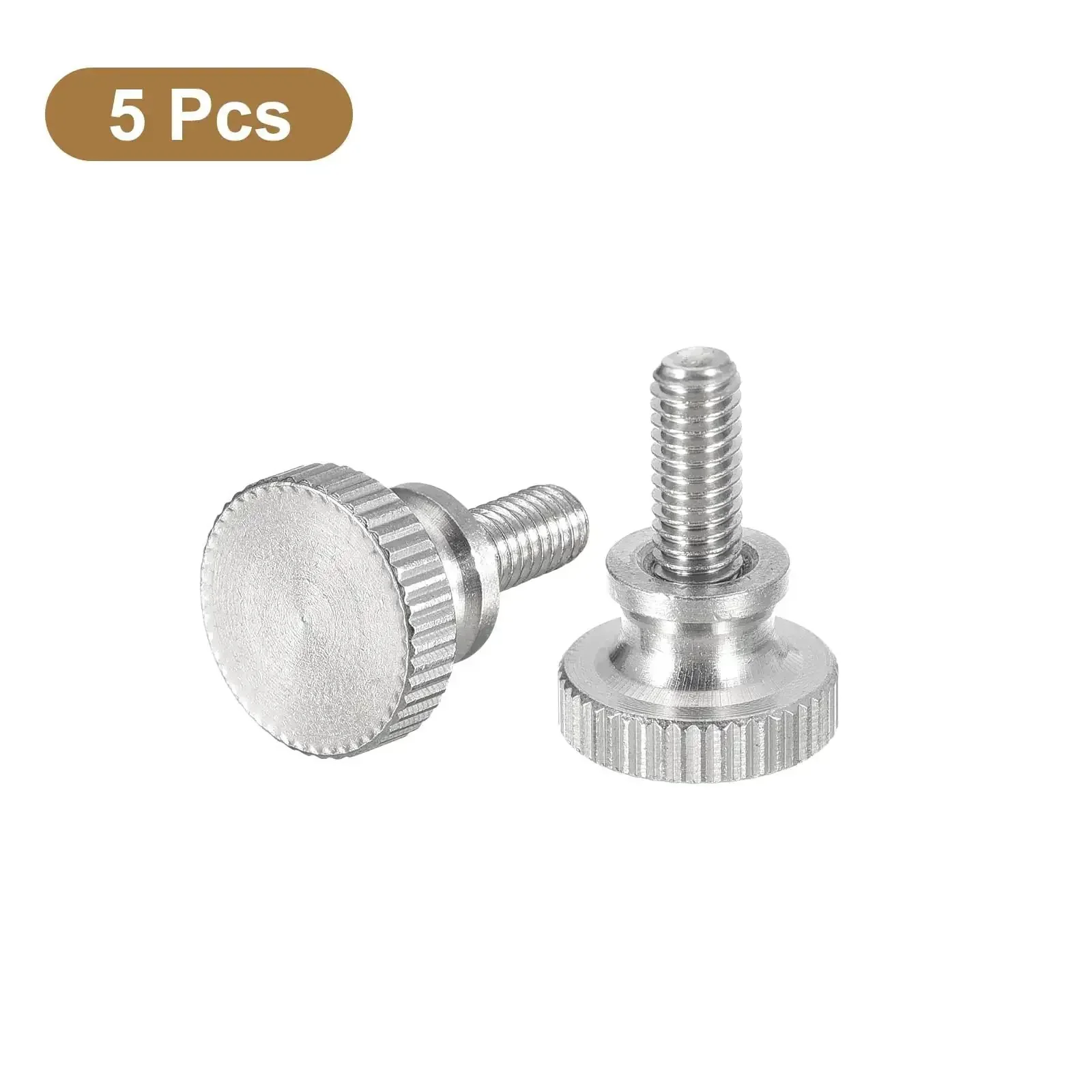 M4x8mm Knurled Thumb Screws 5 Pieces Stainless Steel 304 With Flat Knurled Head For Solid No Fuss Grip Knobs Fasteners Ideal For DIY Projects And Electronics Indoors - Image 5
